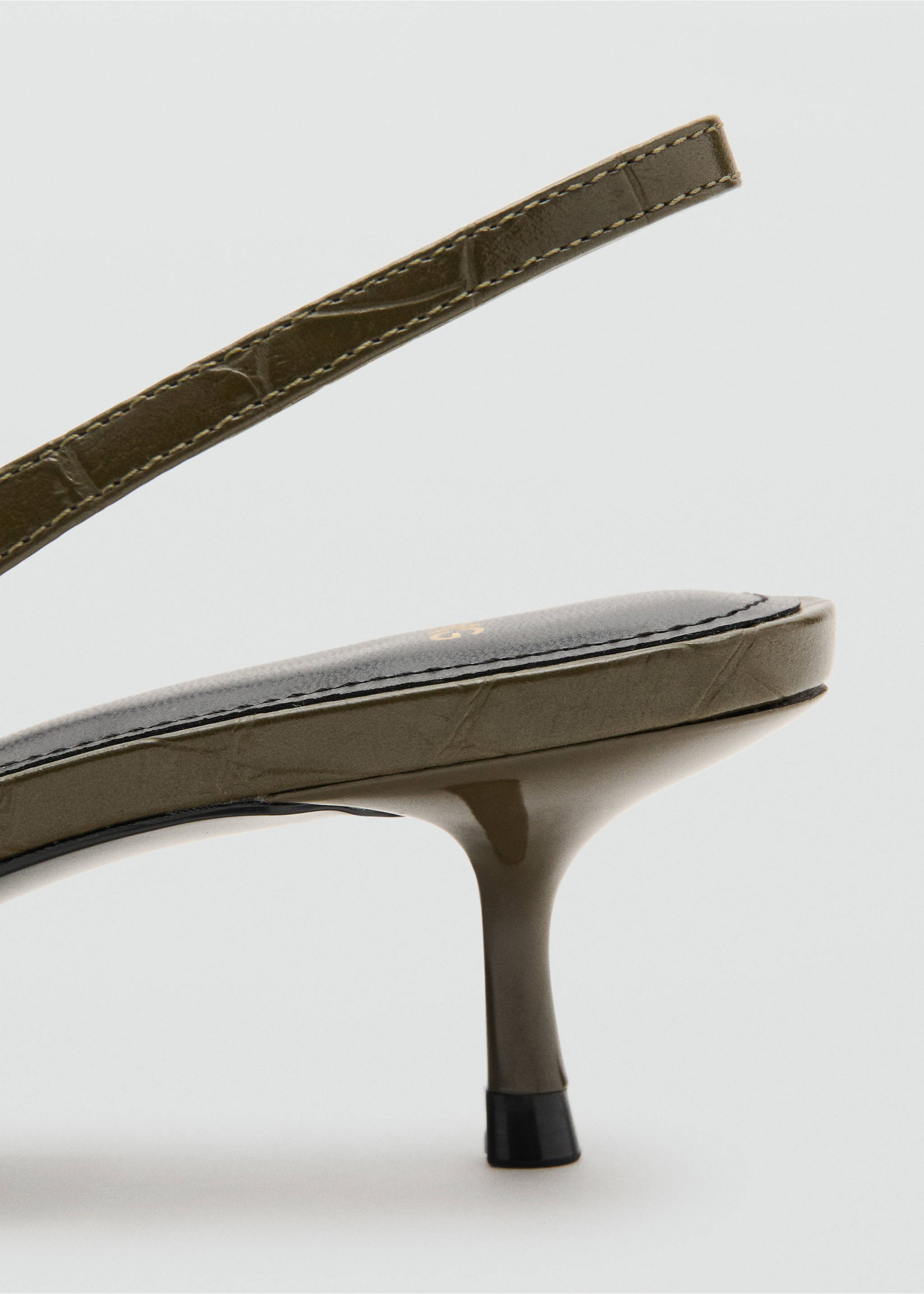 Zapato tacón efecto coco - Detalle del artículo 1, Khaki. Ref: 27004054-00.