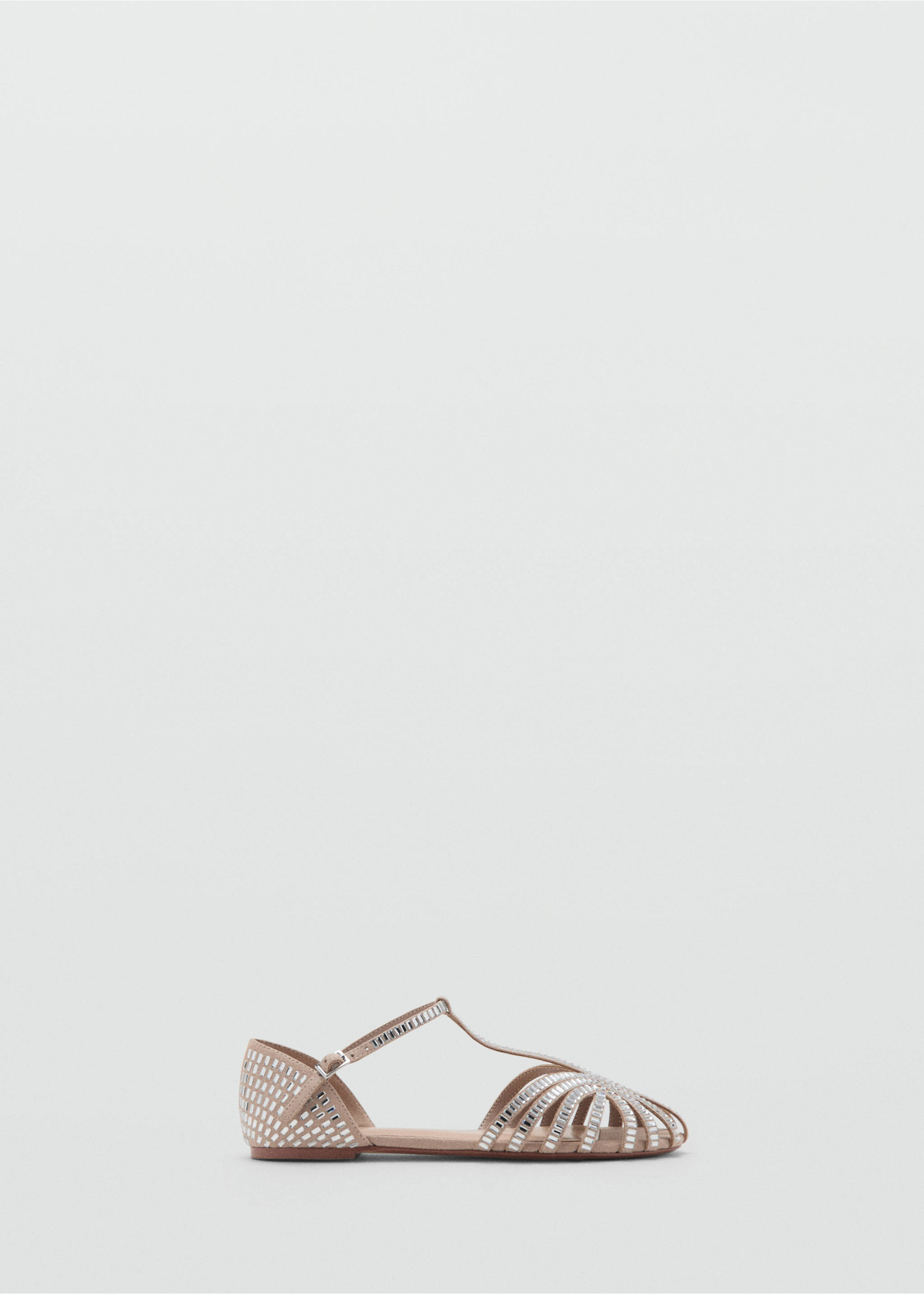 Beaded strap sandal - Article without model, Silver. Ref: 27004055-00.