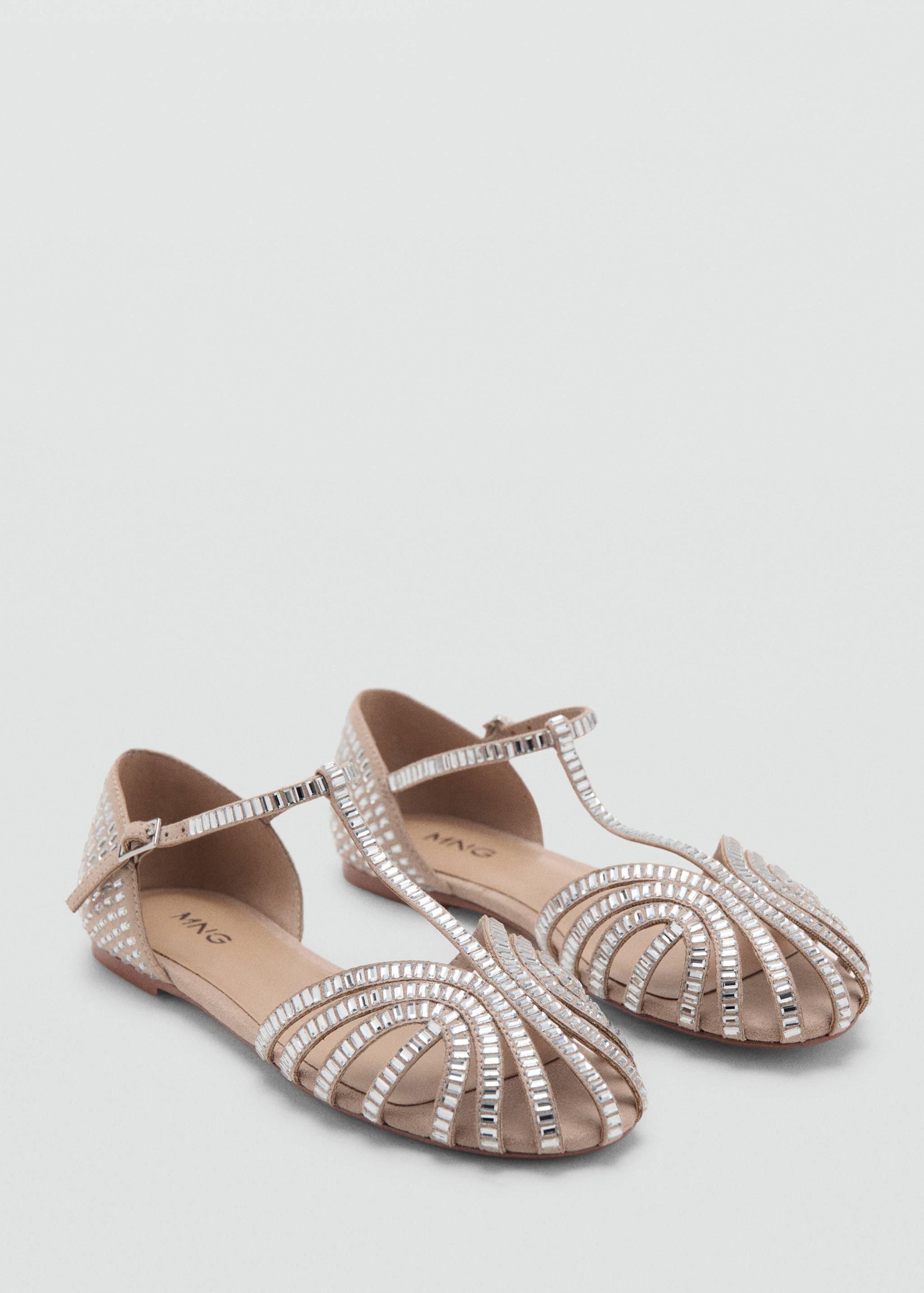 Beaded strap sandal - Medium plane