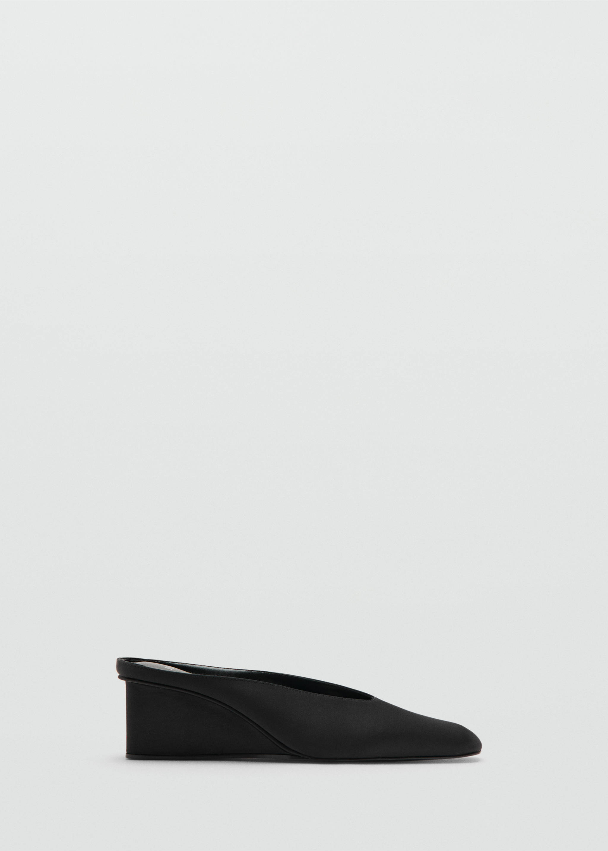 Square toe wedge heel shoe - Article without model, Black. Ref: 27004056-00.
