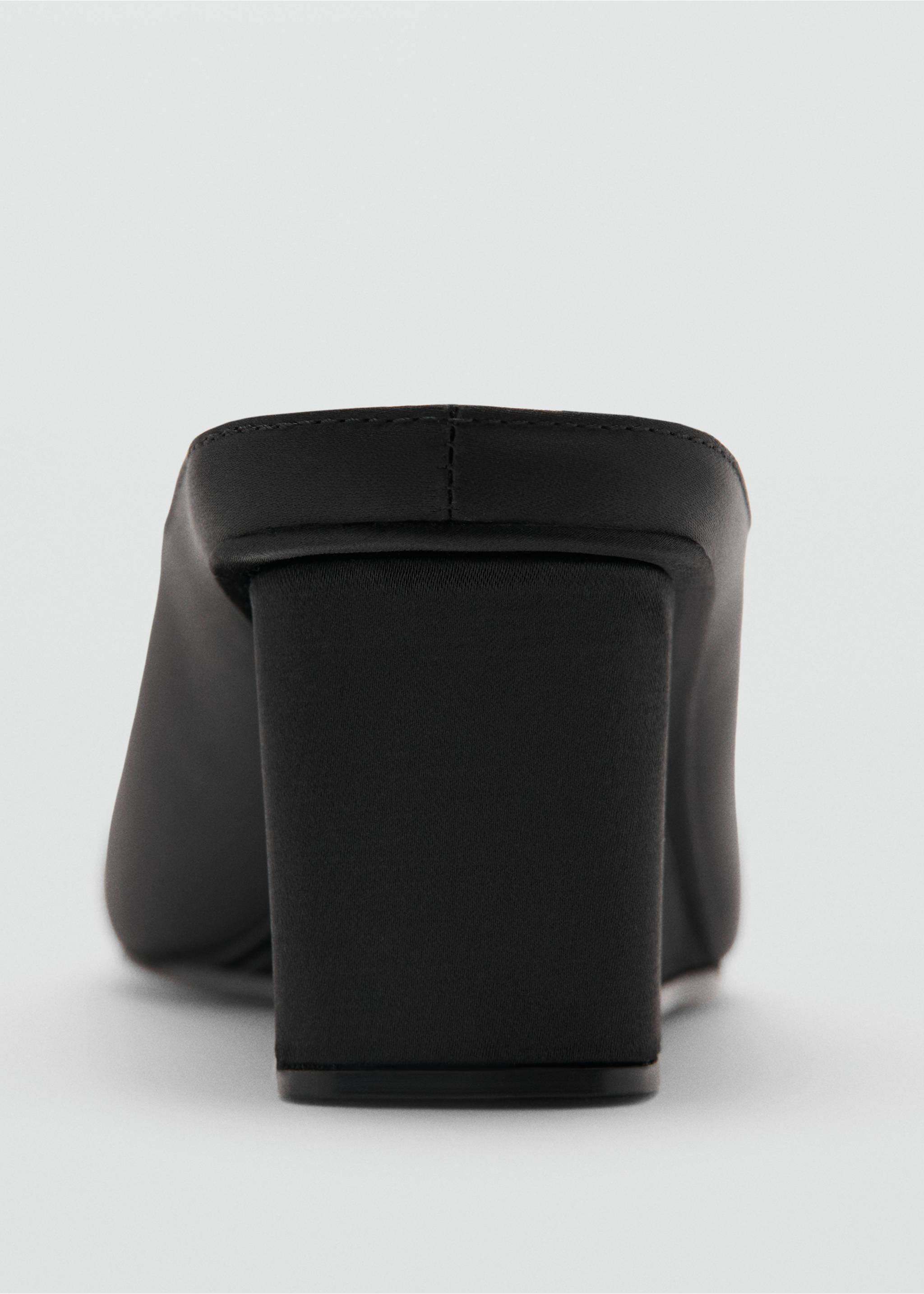 Square toe wedge heel shoe - Details of the article 1, Black. Ref: 27004056-00.