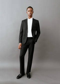 Straight suit trousers — Black 10