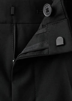 Straight suit trousers — Black 8