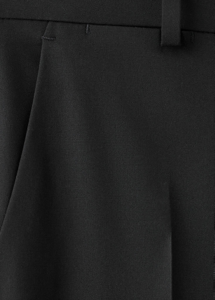 Straight suit trousers — Black