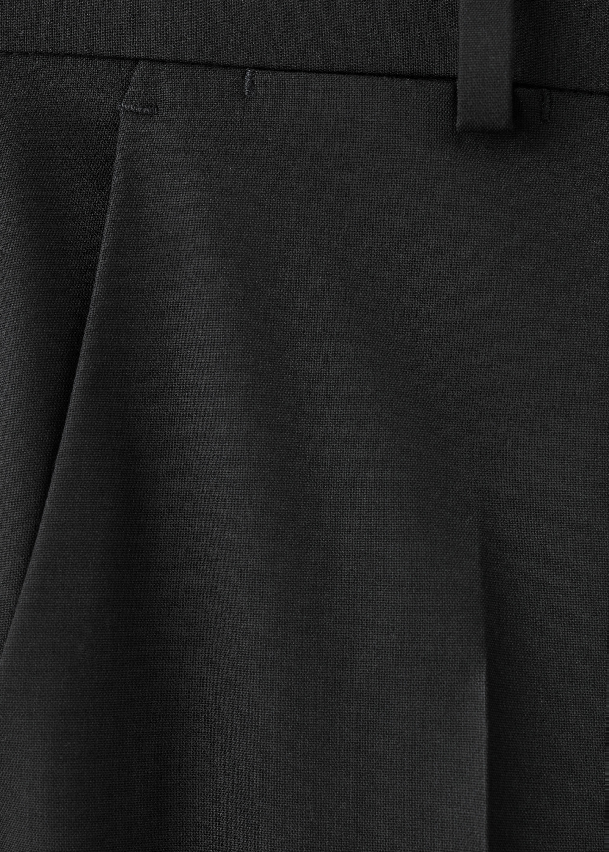Pantalón recto traje - Detalle del artículo 0, Negro. Ref: 27004059-00.