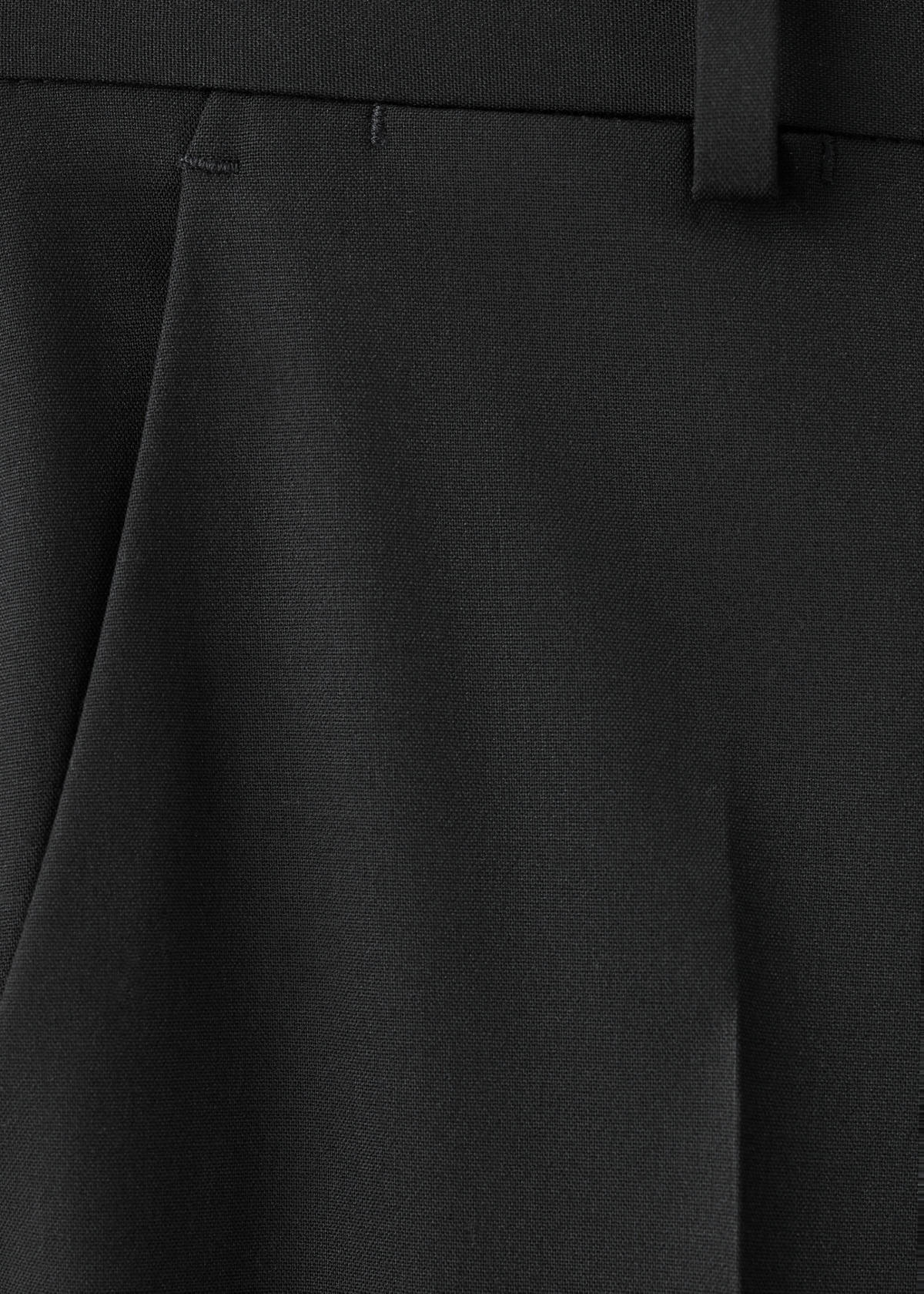 Straight suit trousers — Black