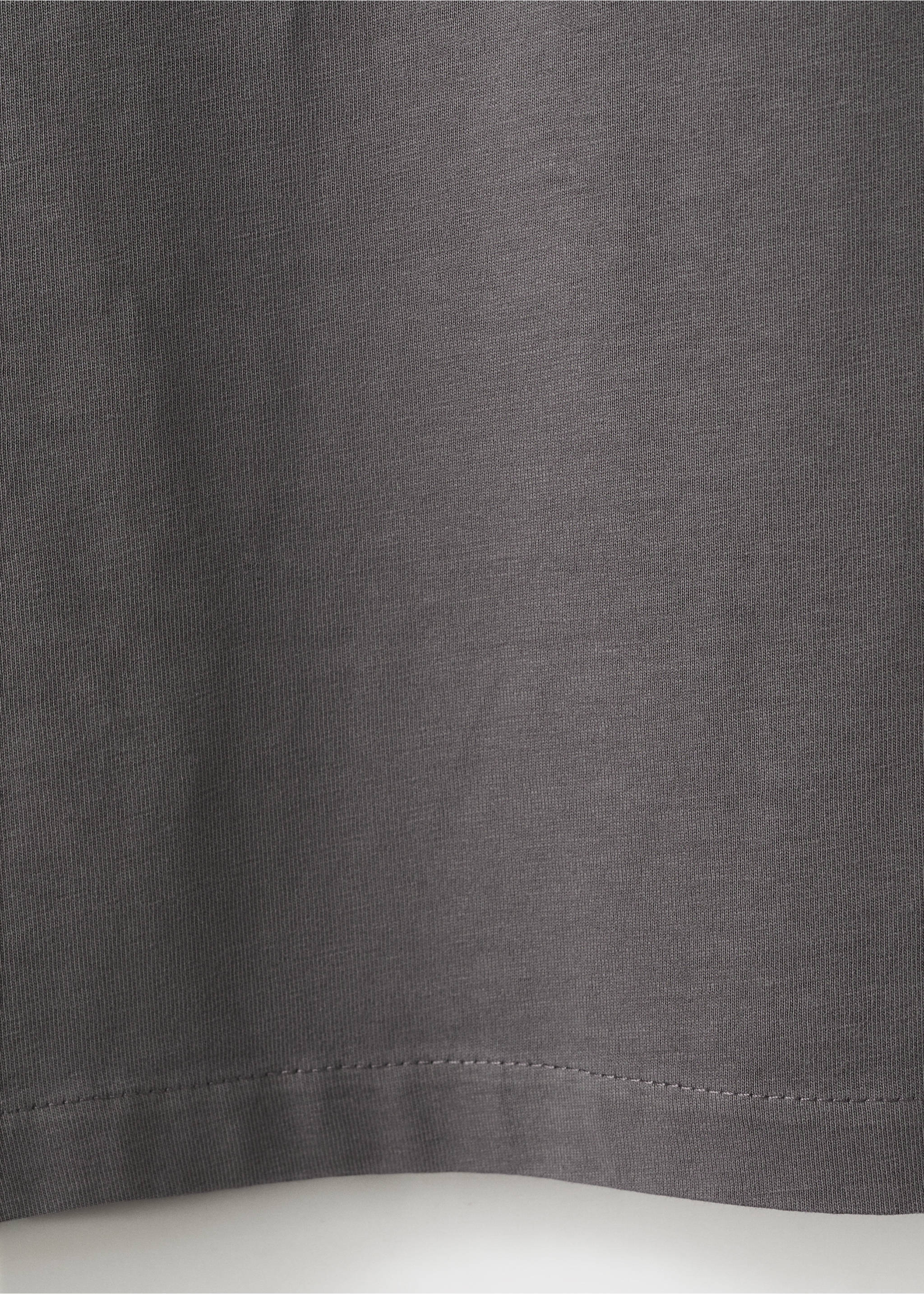 Поло из хлопка - Деталь изделия 0, Угольно-серый. Ref: 27004061-00.