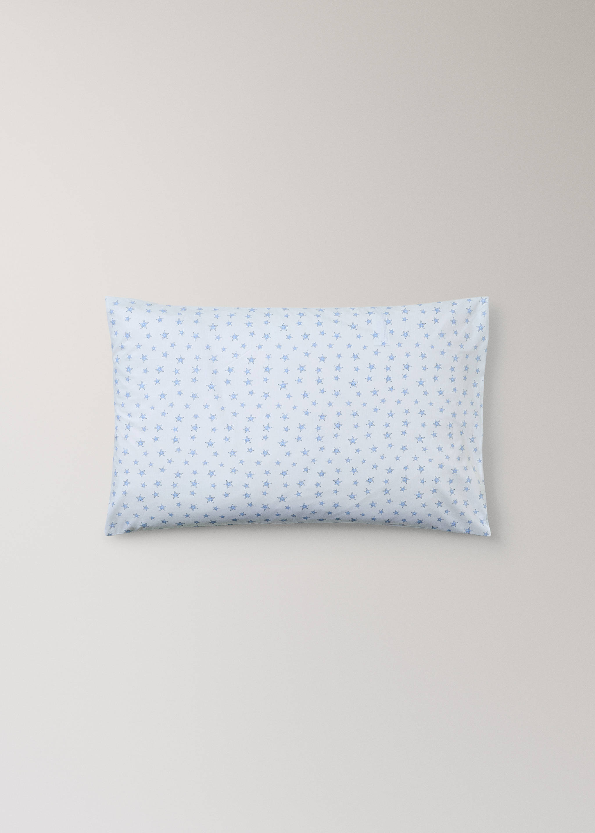 Taie d'oreiller enfant percale de coton imprimé étoiles 50x75 cm - Article sans modèle