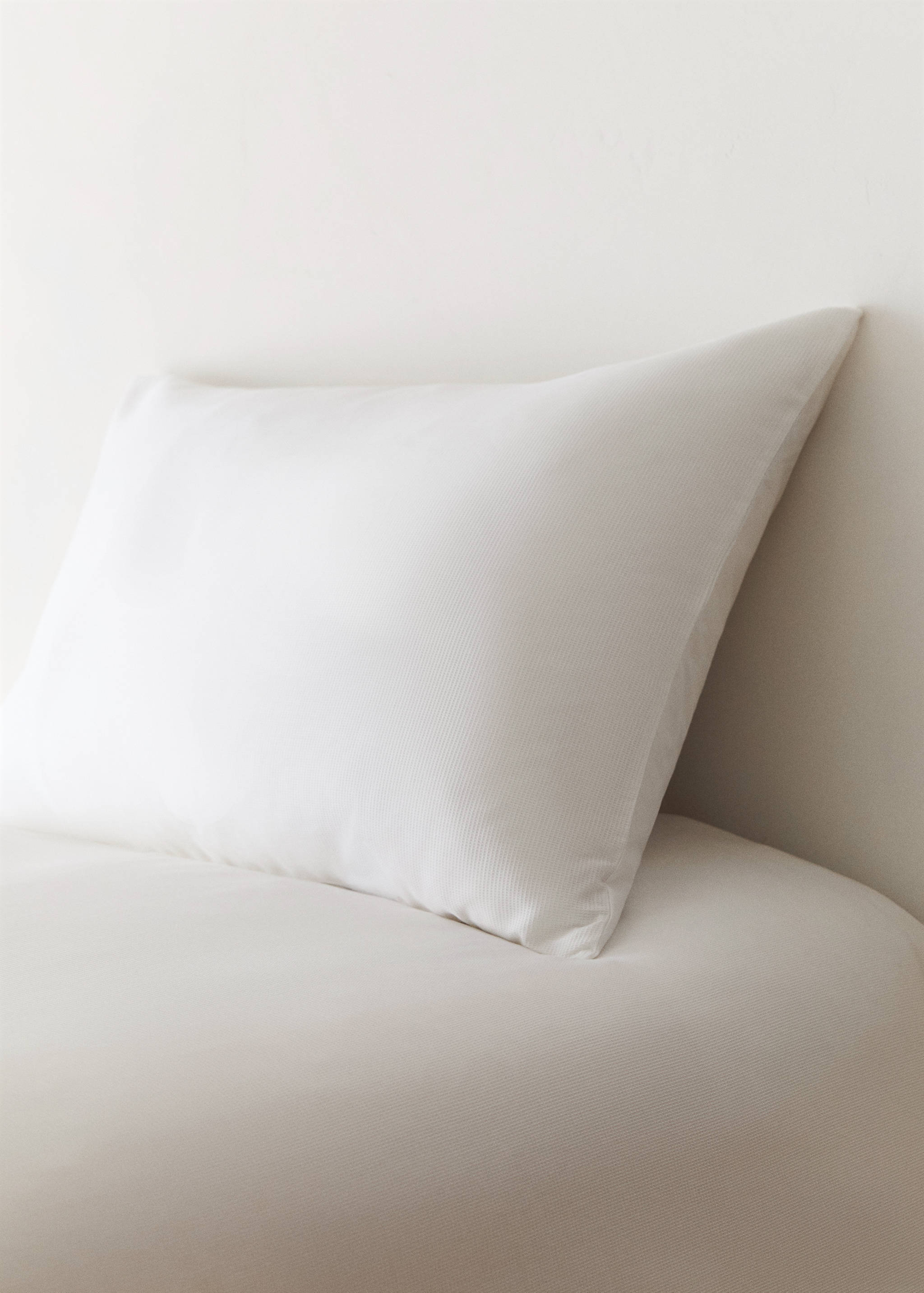 Piqué percale cotton pillow cover 50x75cm - General plane