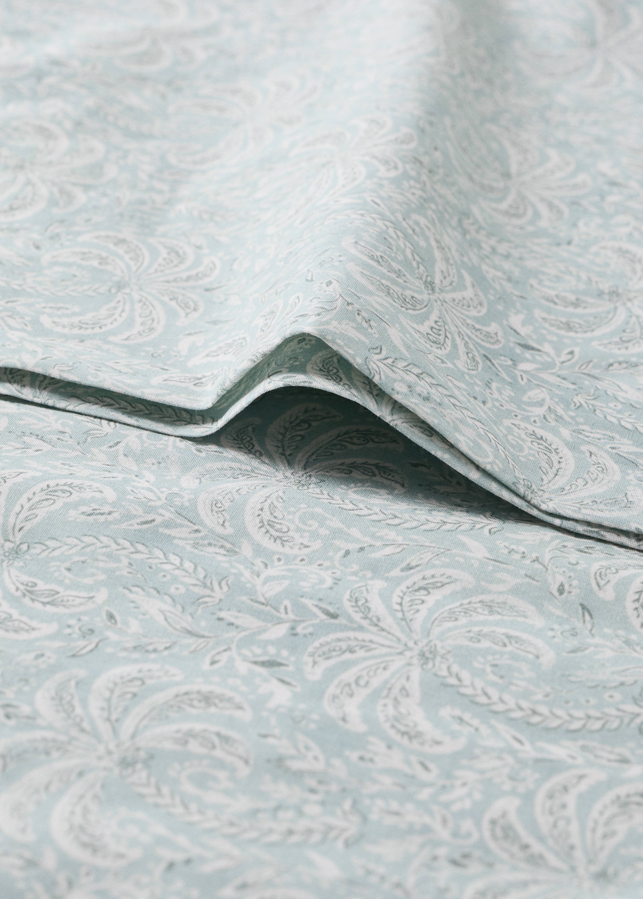 Percale cotton palm tree pillow cover 45x110 cm - Details of the article 2