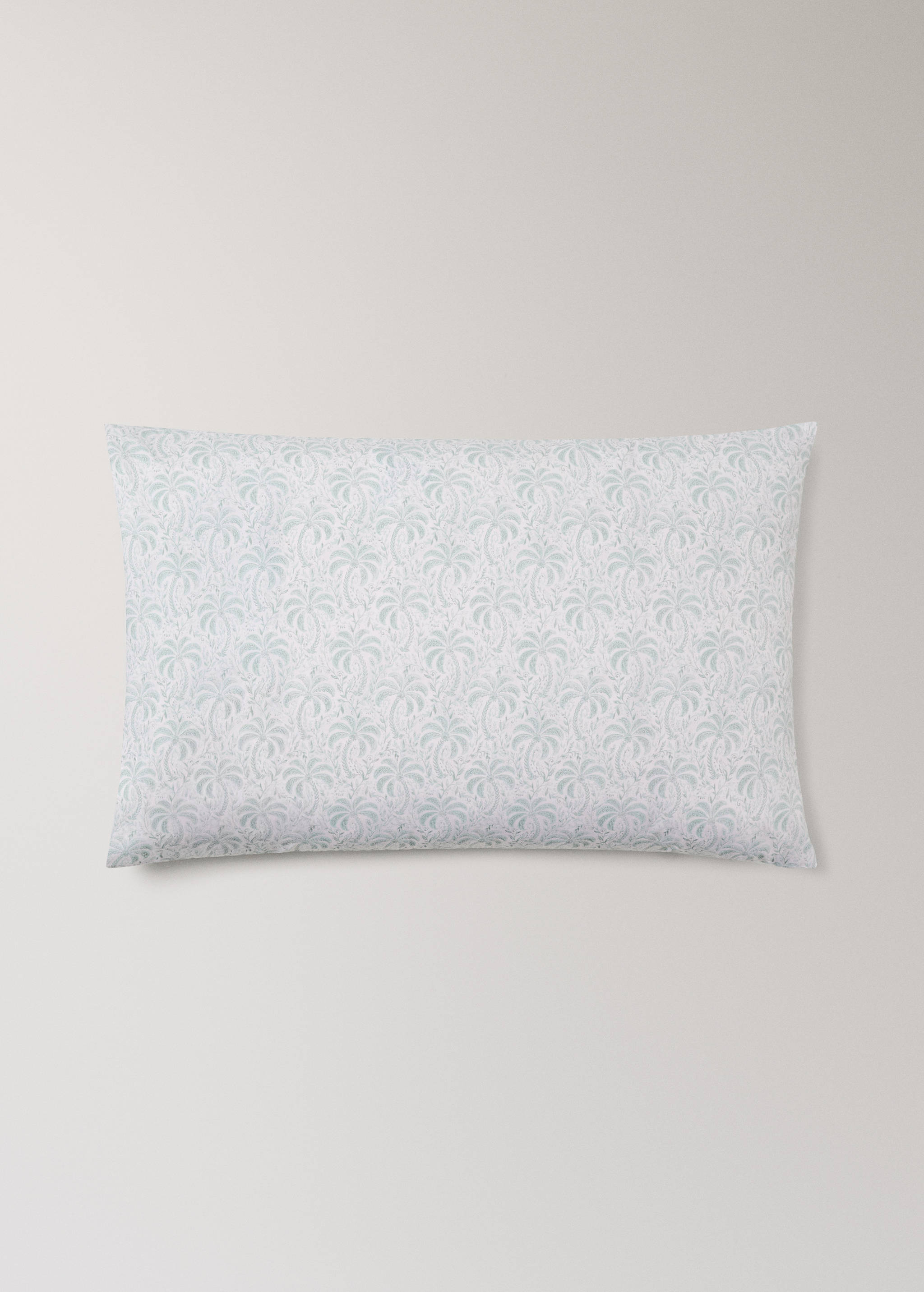 Cotton percale palm tree pillowcase 50x75 cm - Article without model