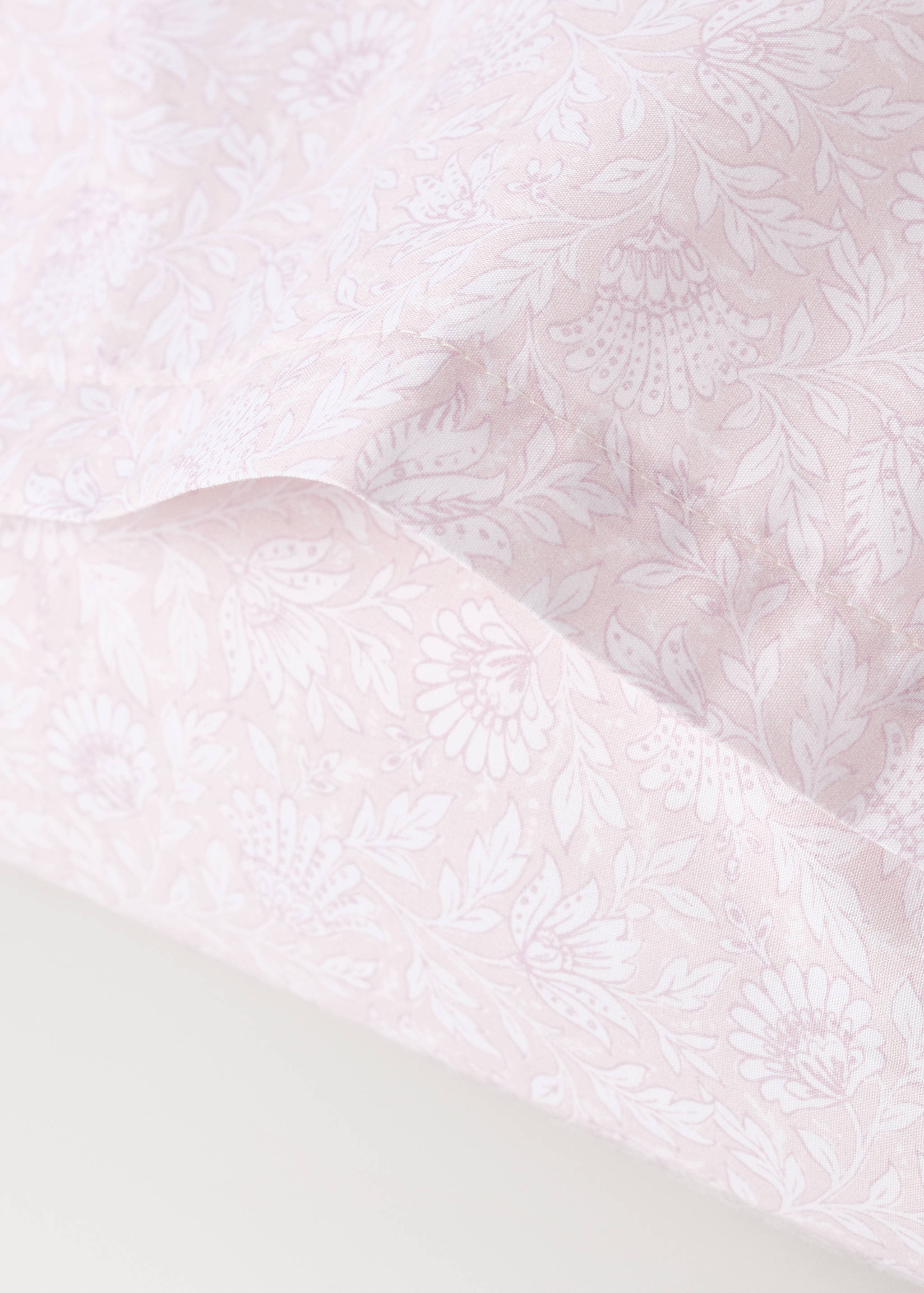 Children's pillowcase in floral cotton percale 50x75 - Details of the article 2