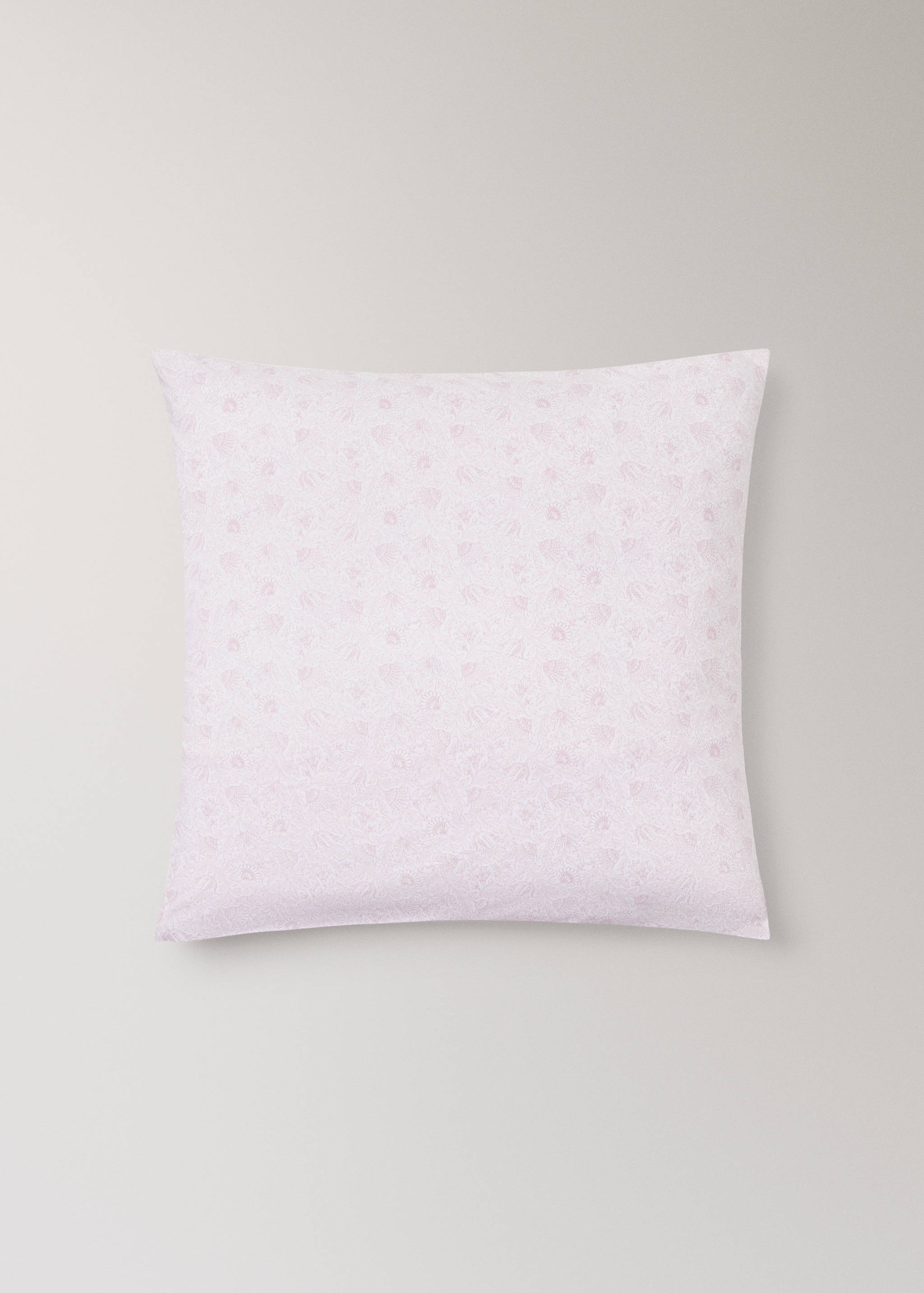 Taie d'oreiller enfant percale de coton fleurs 60x60 - Article sans modèle