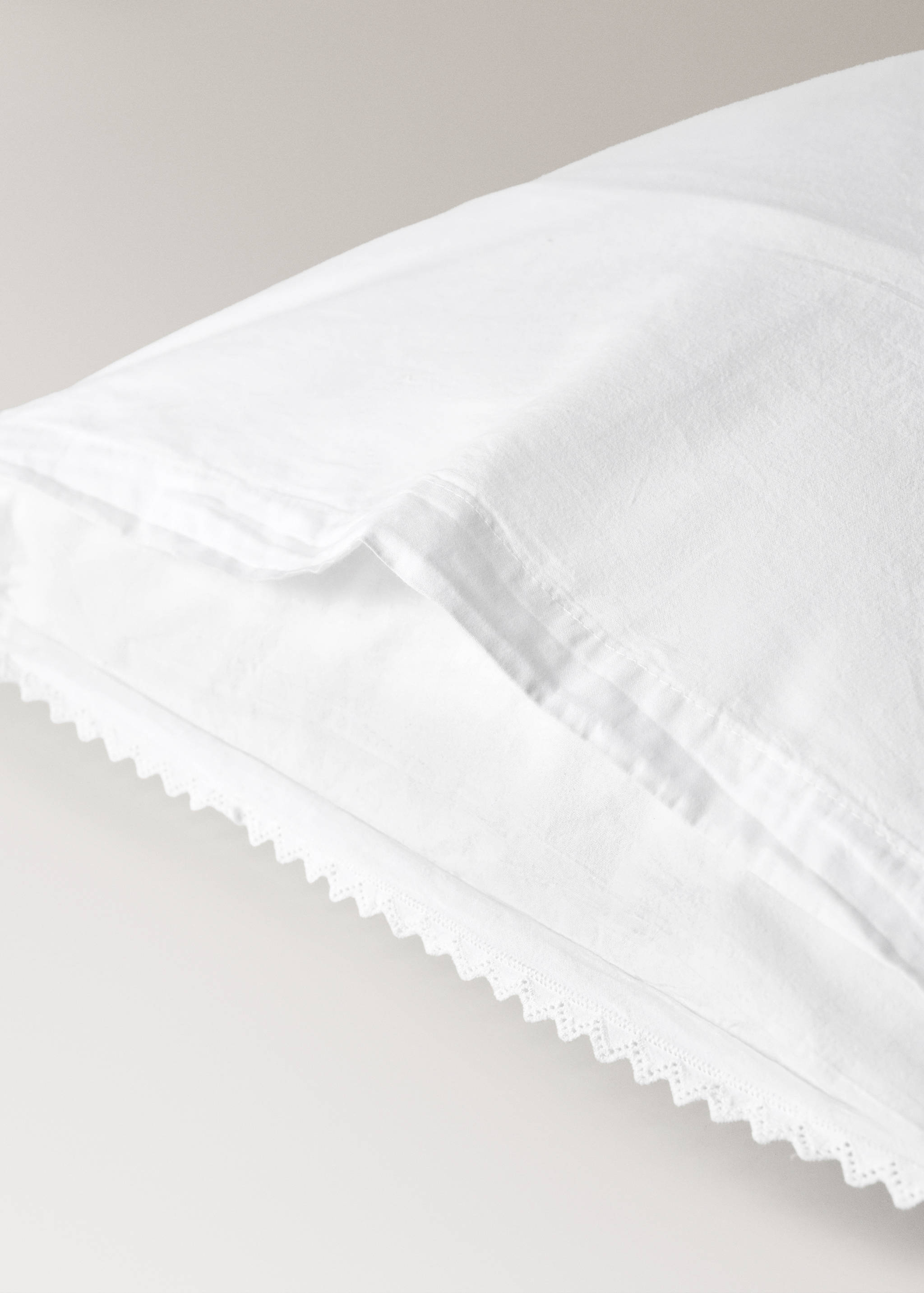 Дитяча наволочка з перкалю з ефектом garment-wash, 50х75 см - Детальніше про товар 1