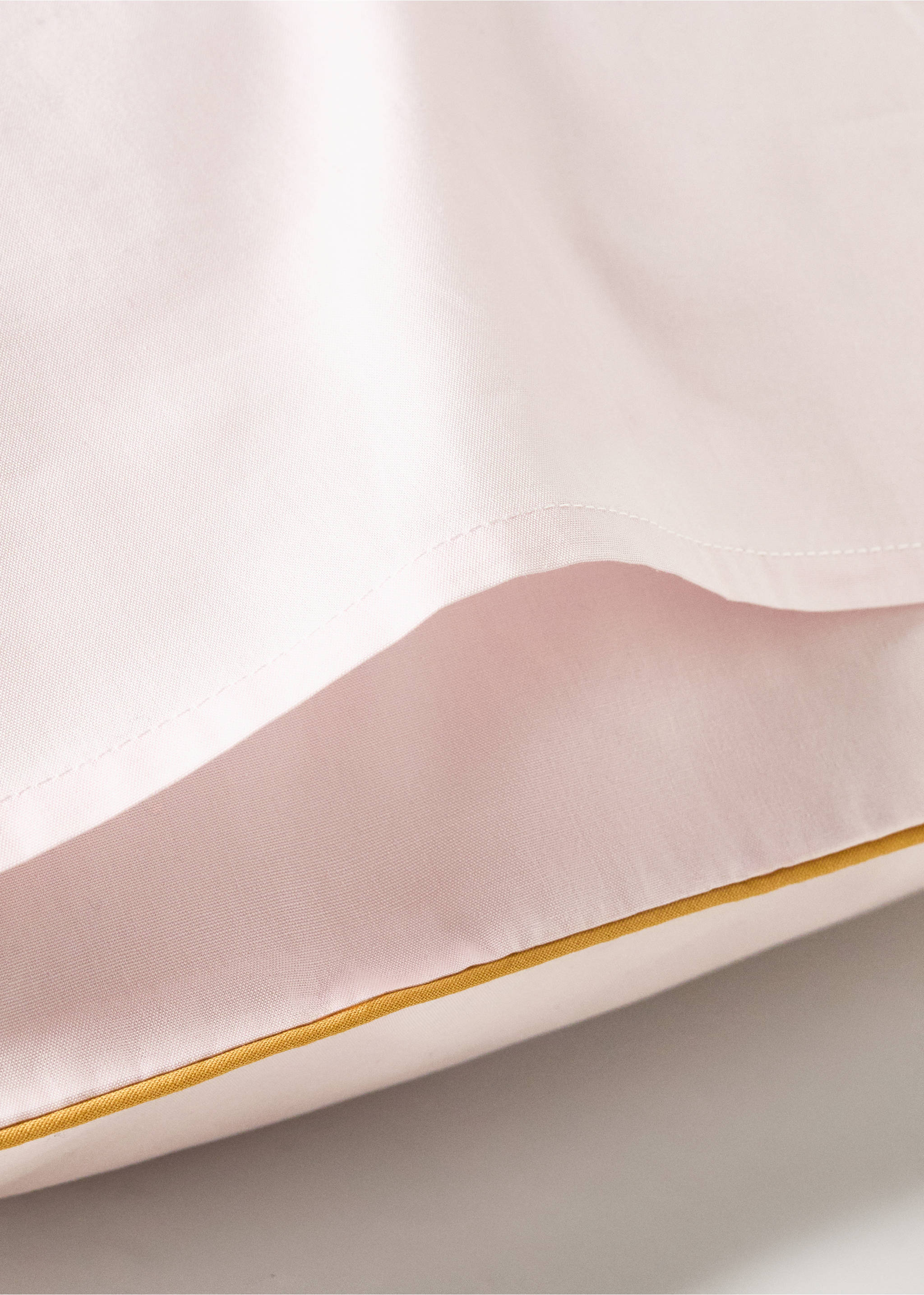 Capa de almofada de percal reversível com vivo em contraste 50x75 cm - Pormenor do artigo 2, Roxo-claro. Ref: 27004085-00.