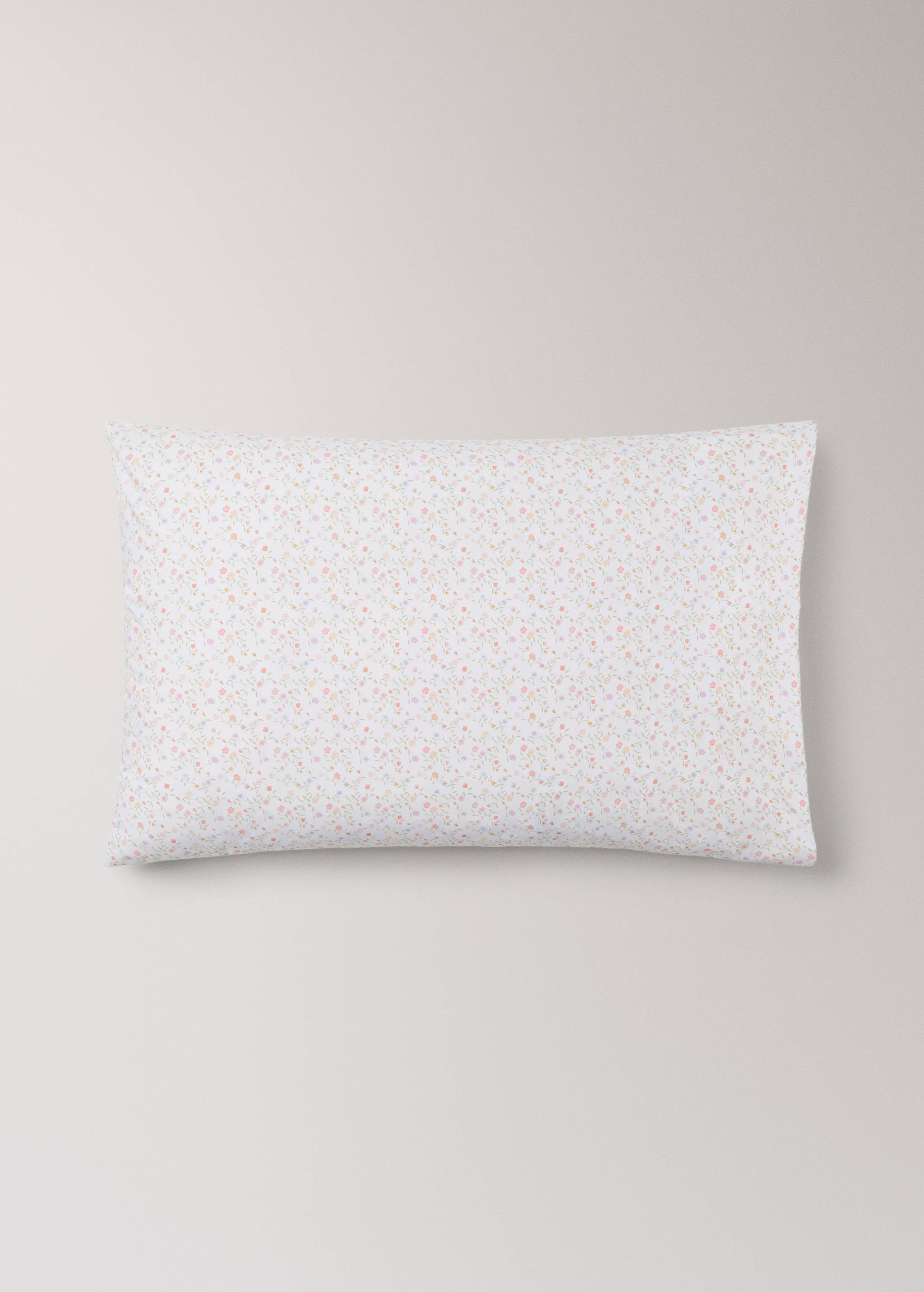 Children's cotton floral pillowcase 50x75 cm - Article without model