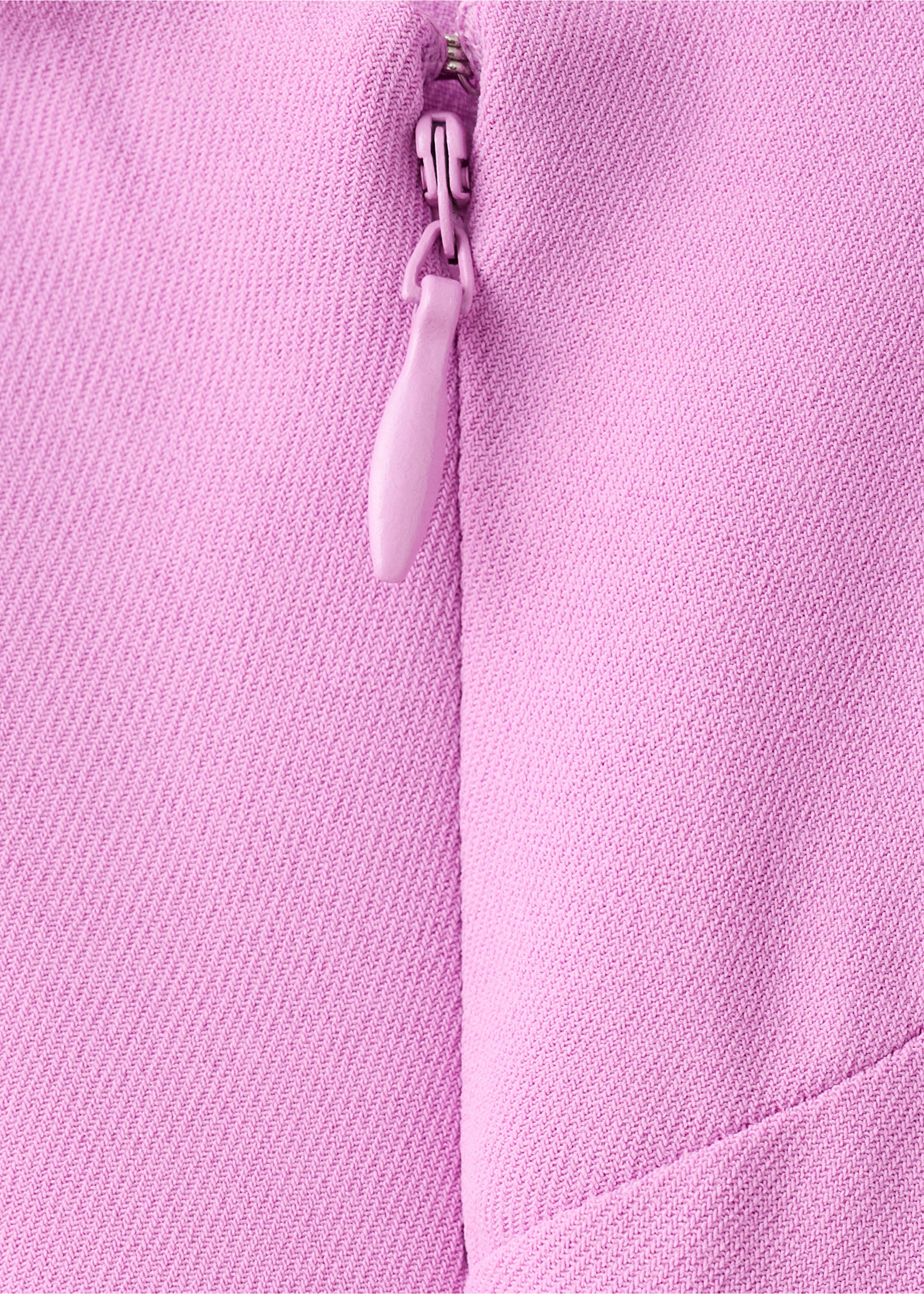 Asymmetric cape long dress - Details of the article 8, Light/Pastel Purple. Ref: 27004094-00.