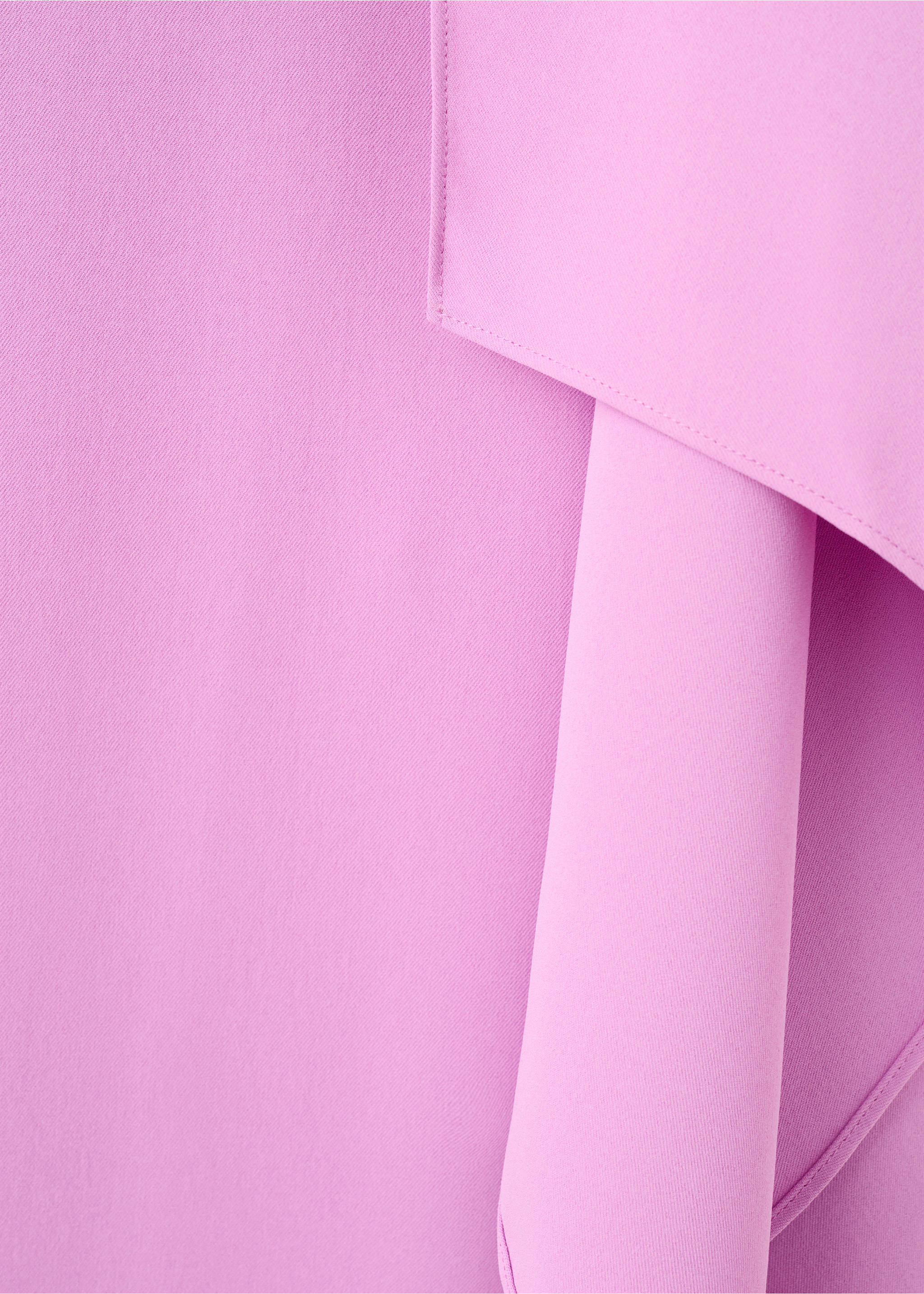Asymmetric cape long dress - Details of the article 0, Light/Pastel Purple. Ref: 27004094-00.