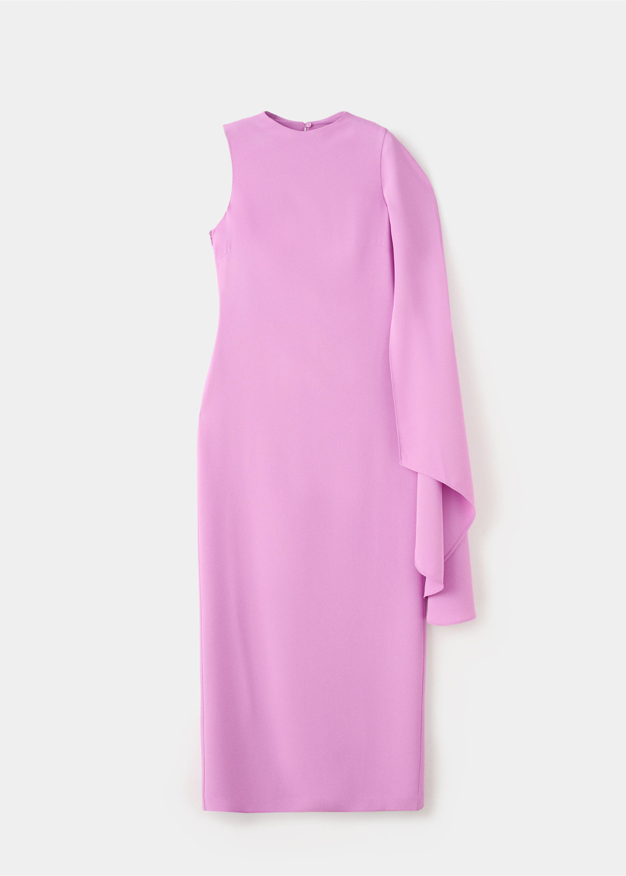 Asymmetric cape long dress - Article without model, Light/Pastel Purple. Ref: 27004094-00.