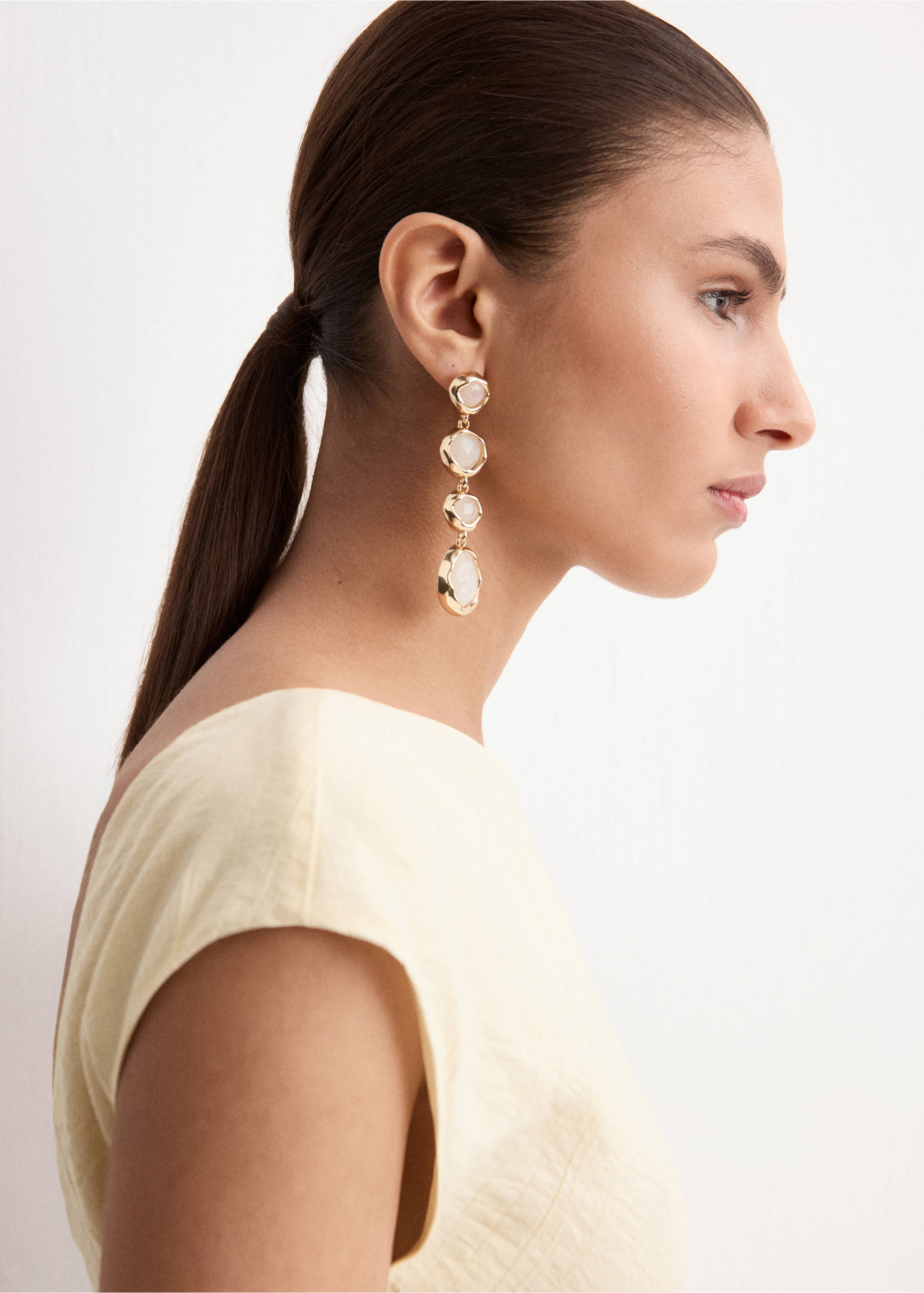 Robe texturée dos ouvert - Détail de l'article 1, Écru. Ref: 27004095-00.