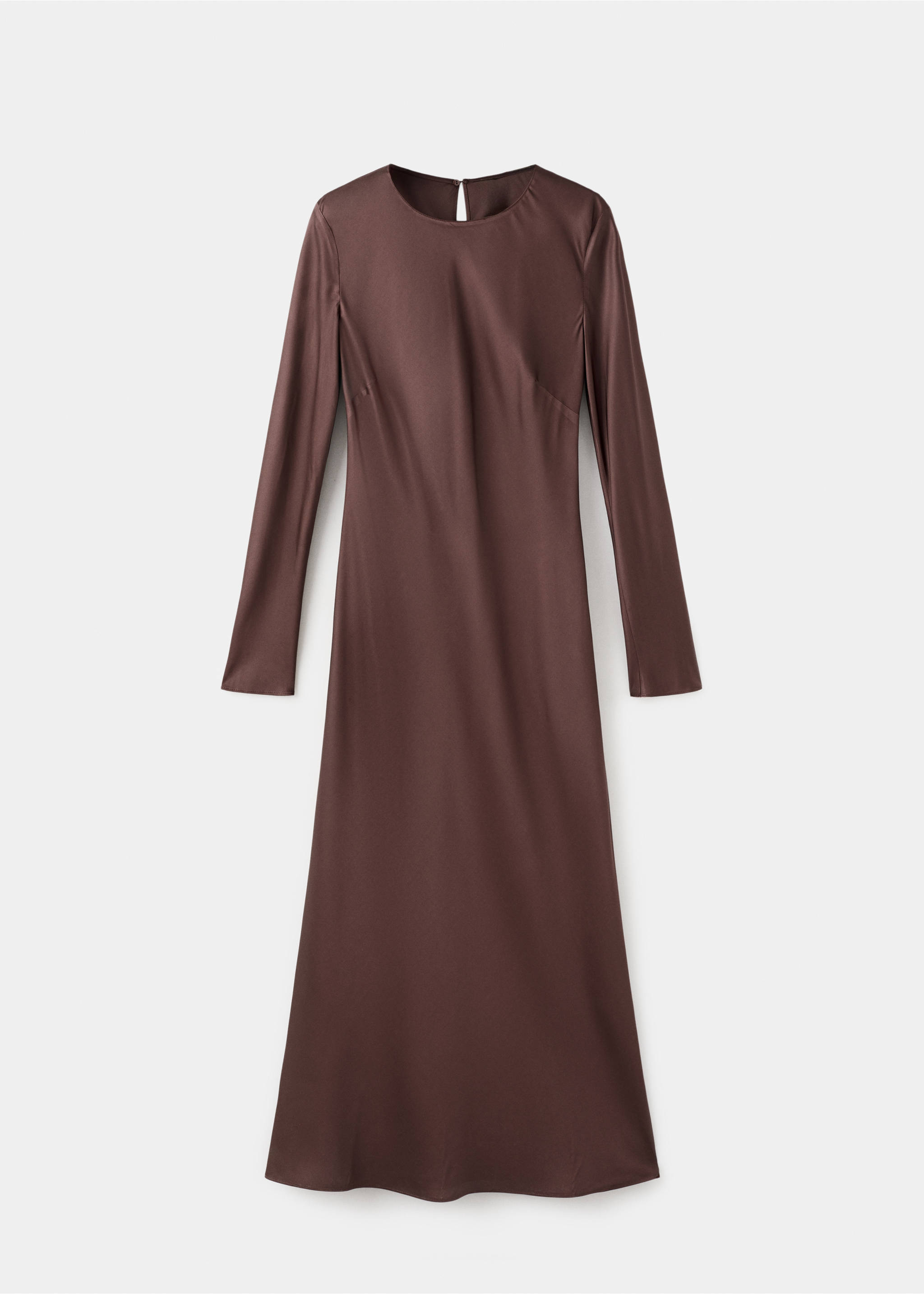 Long flared dress - Article without model, Brown. Ref: 27004098-00.