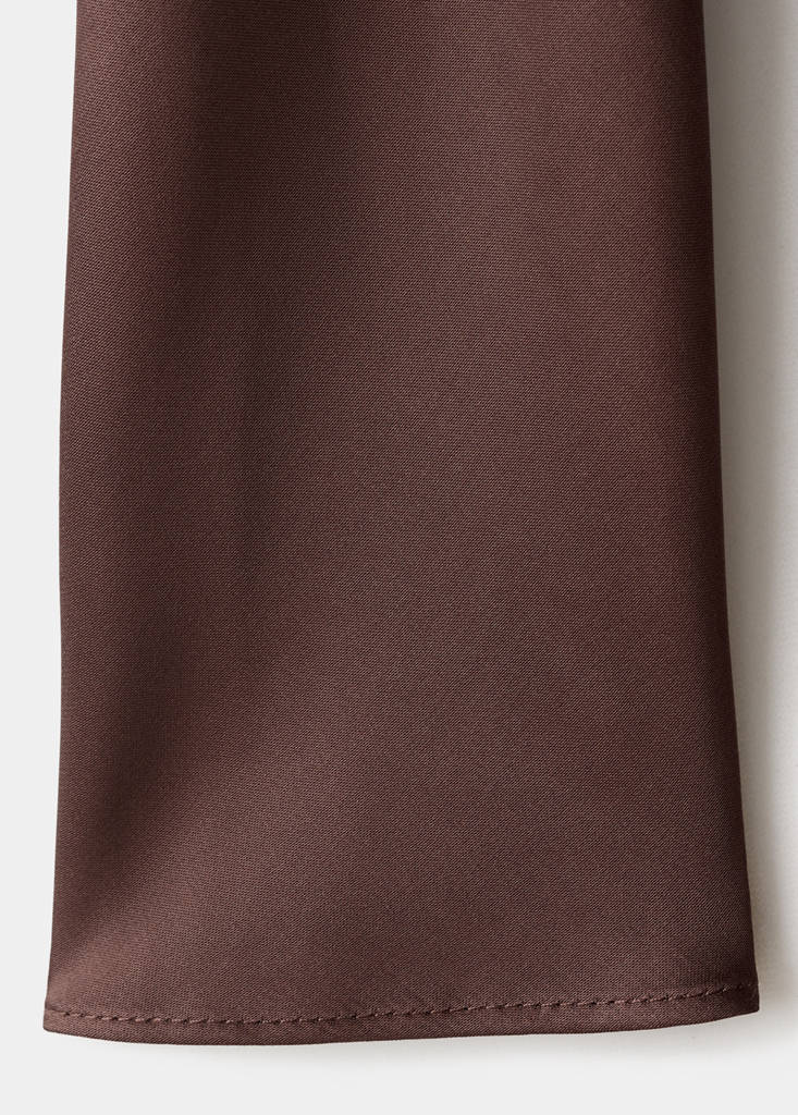 Long flared dress — Brown
