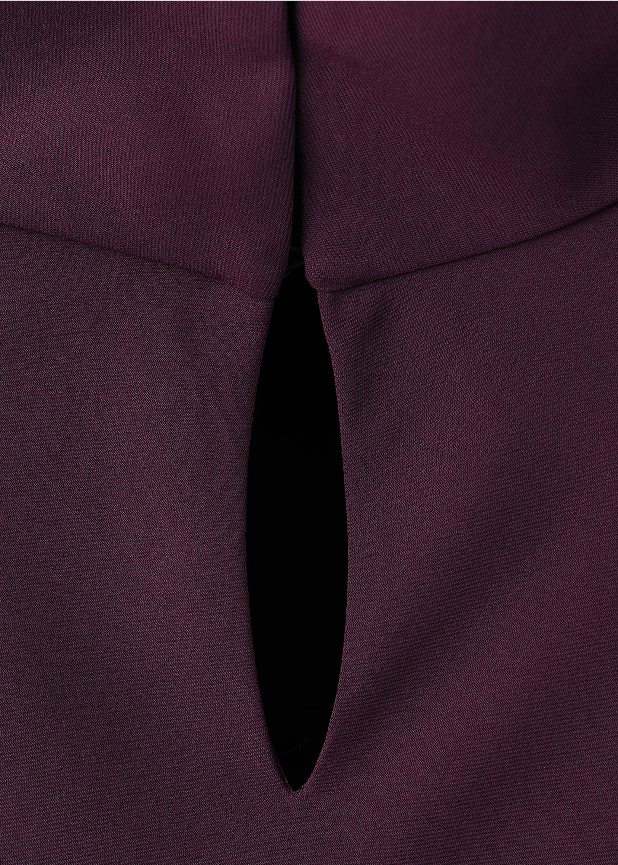 Long dress with draped neck - Details of the article 0, Wine. Ref: 27004100-00.