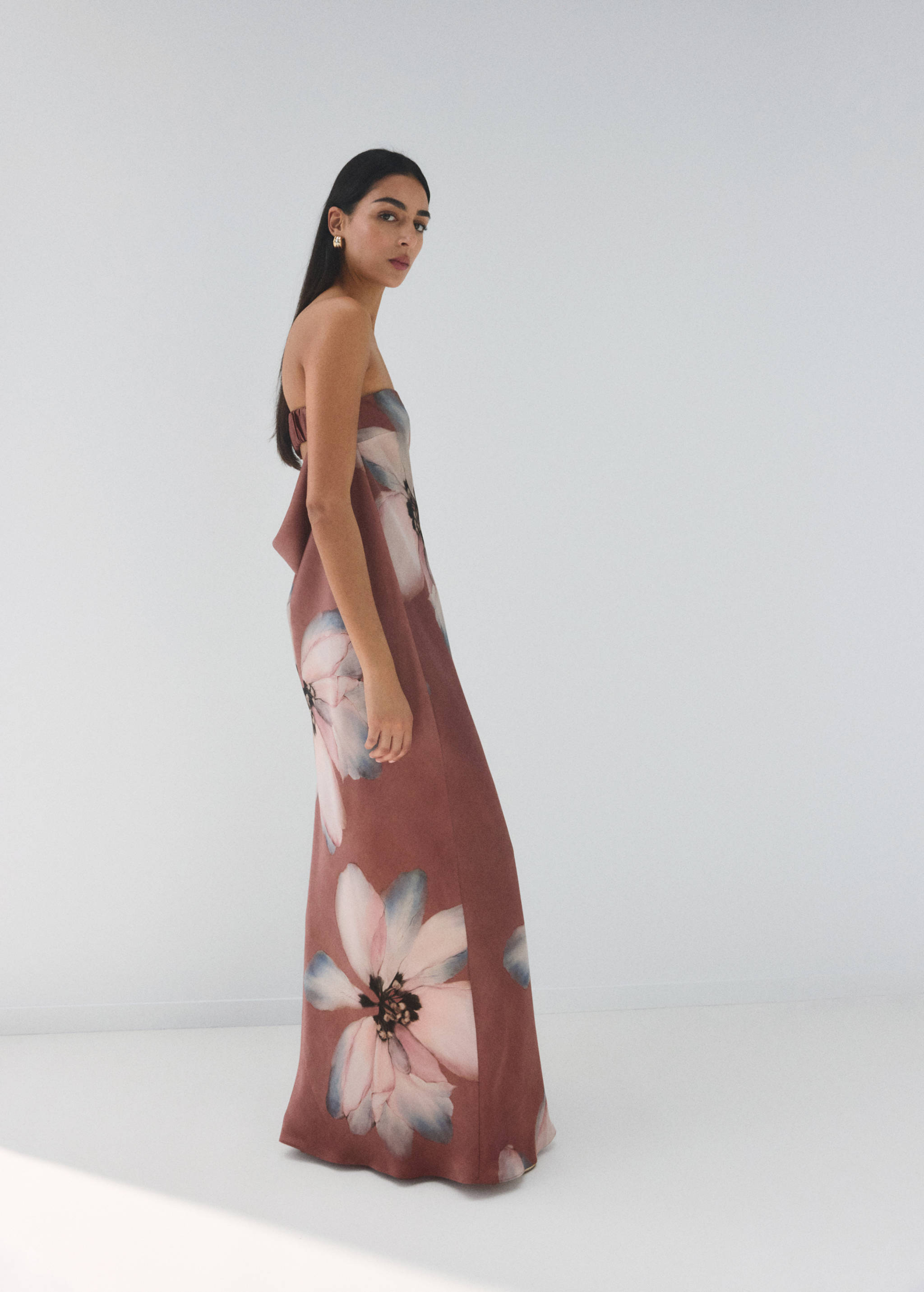 Robe bustier fleurs - Plan général