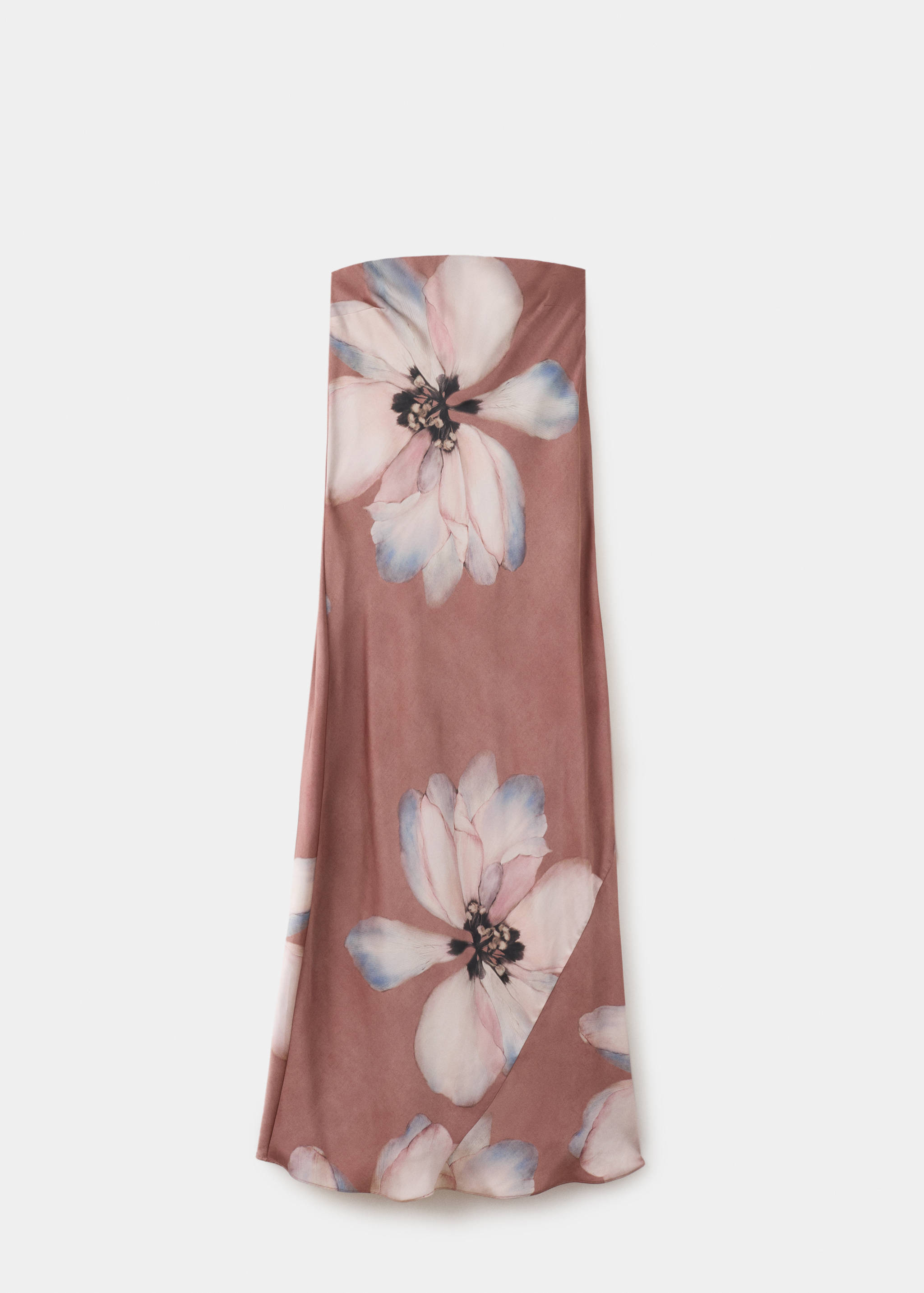Strapless floral dress - Article without model
