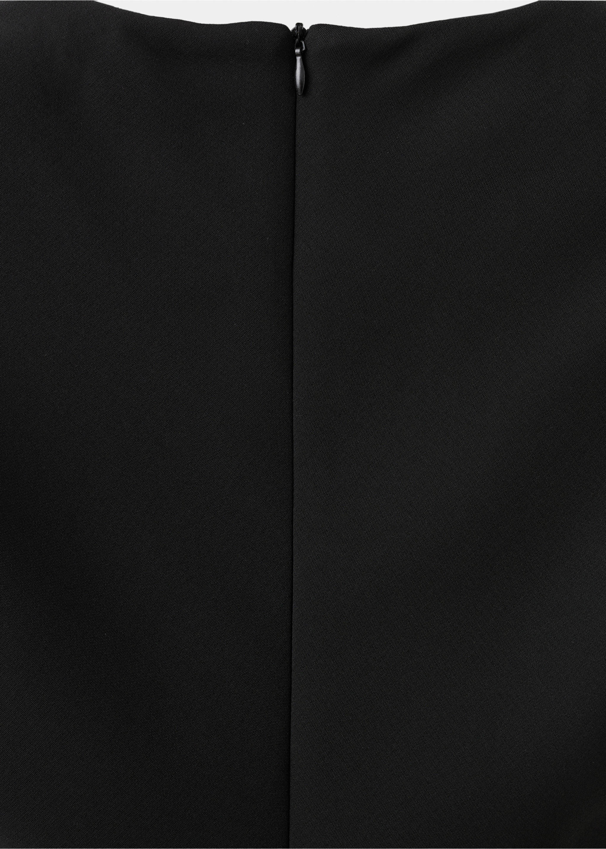 Robe courte évasée - Détail de l'article 8, Noir. Ref: 27004103-00.