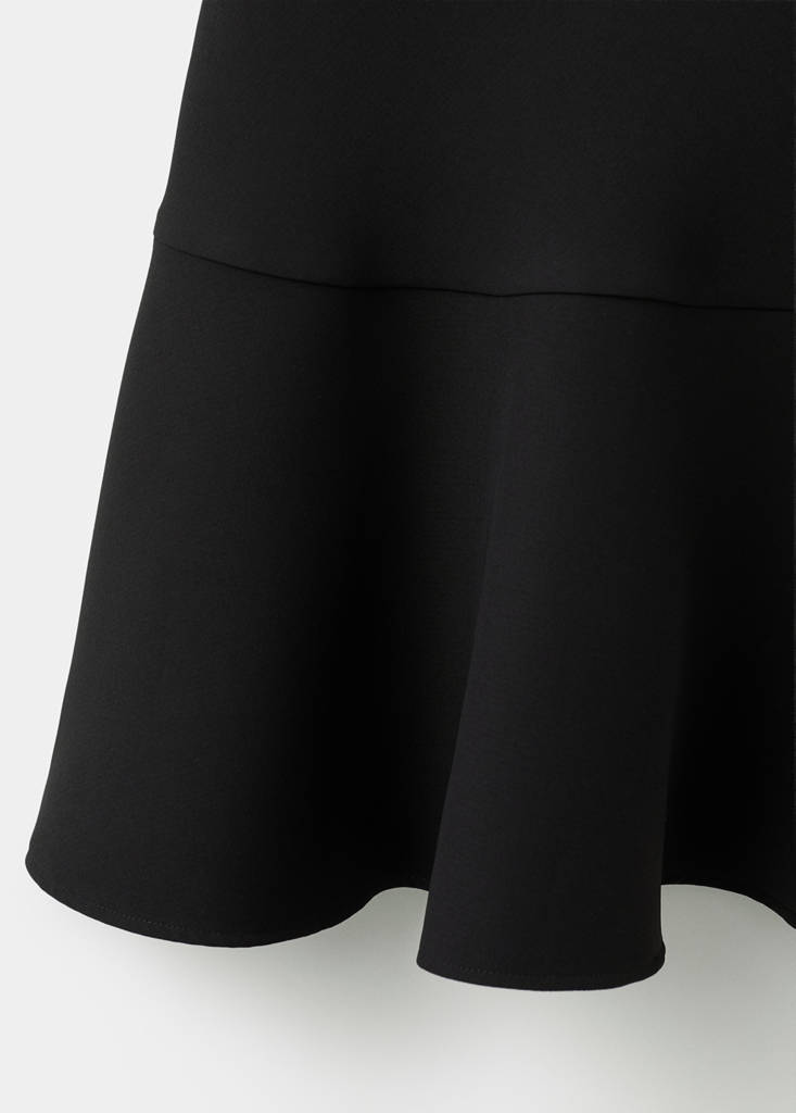 Short flared dress — Black