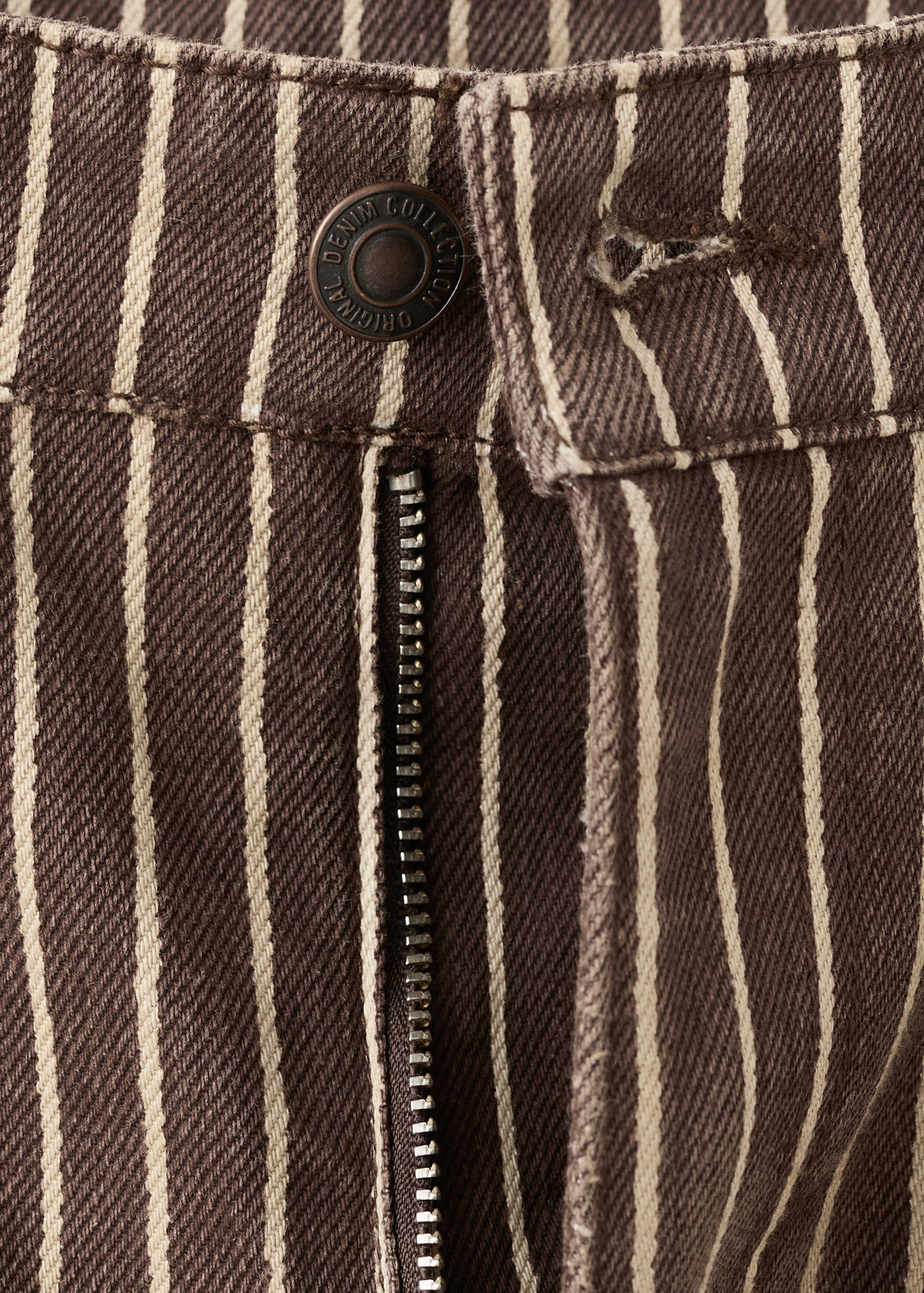 Wide leg striped jeans - Details of the article 8