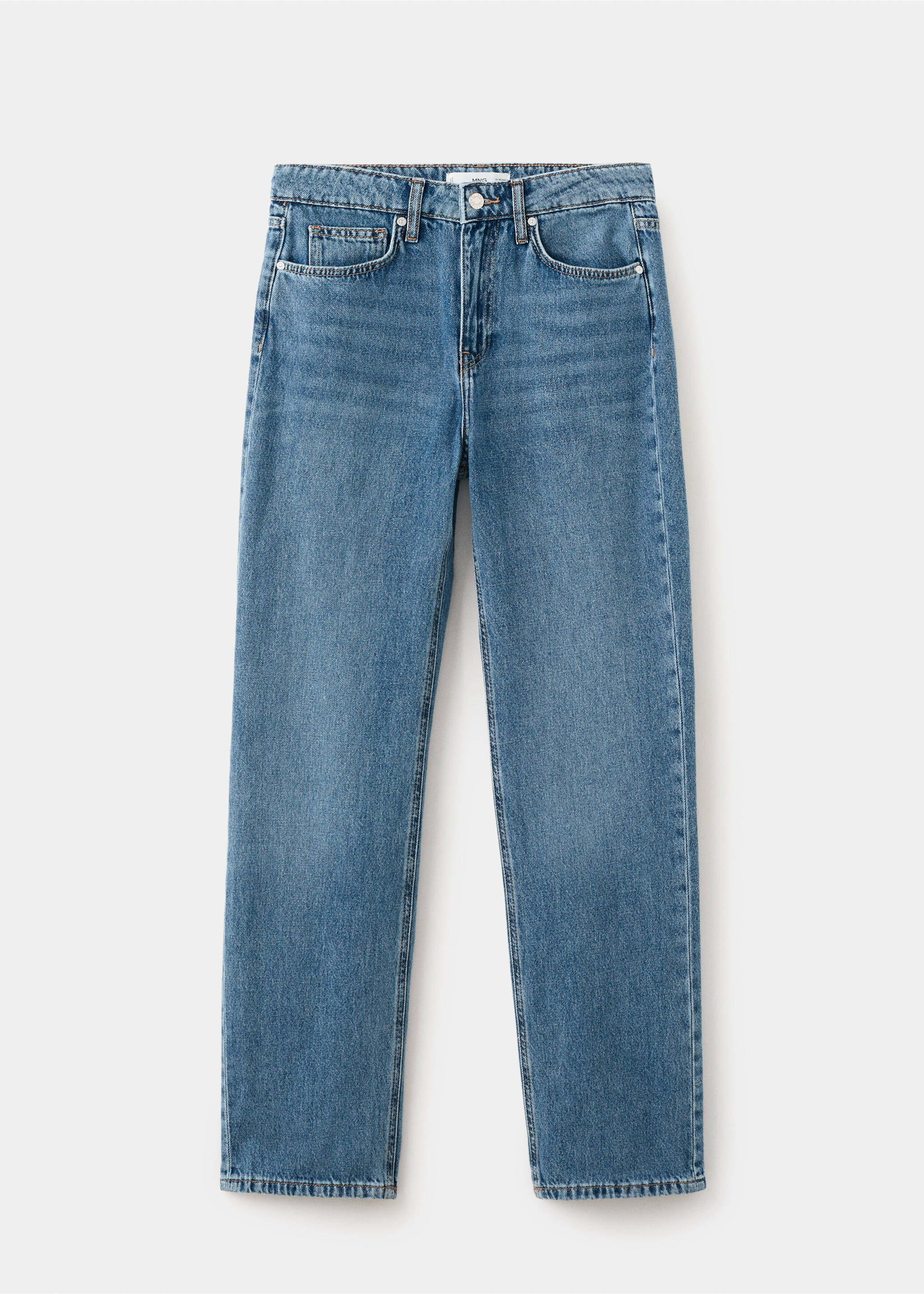 Matilda high-rise straight jeans - Article without model, Medium Blue. Ref: 27004106-00.