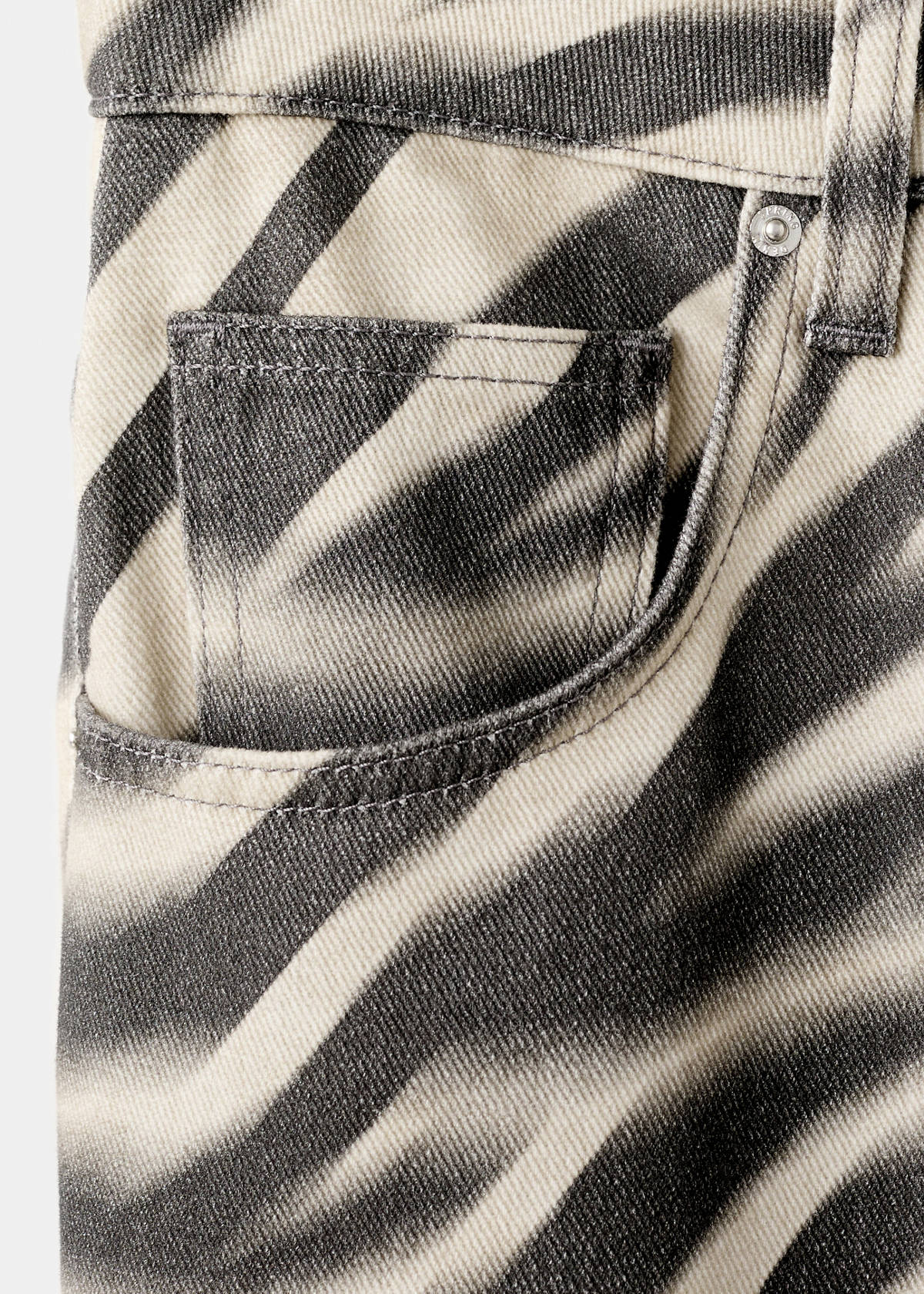 Zebra-print straight-fit jeans — Off White
