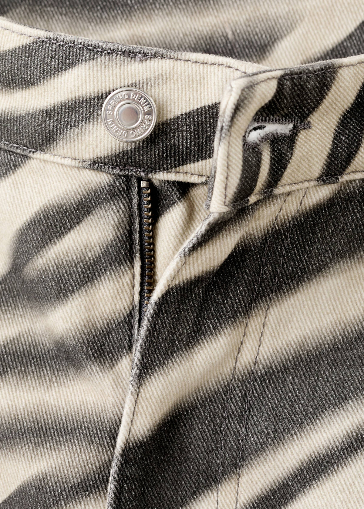 Zebra-print straight-fit jeans — Off White