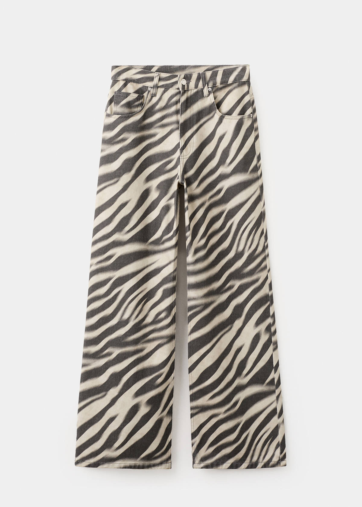 Zebra-print straight-fit jeans — Off White