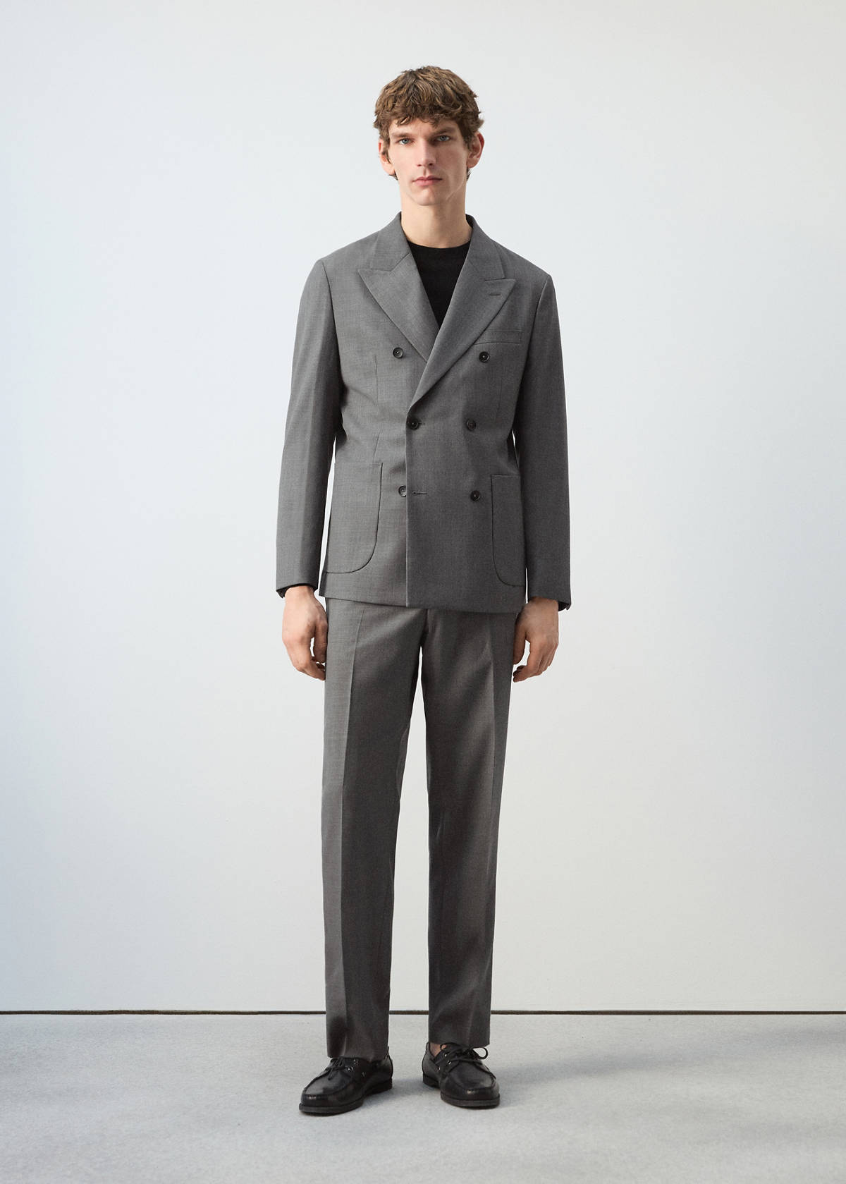 Ricardo regular fit suit trousers — Grey