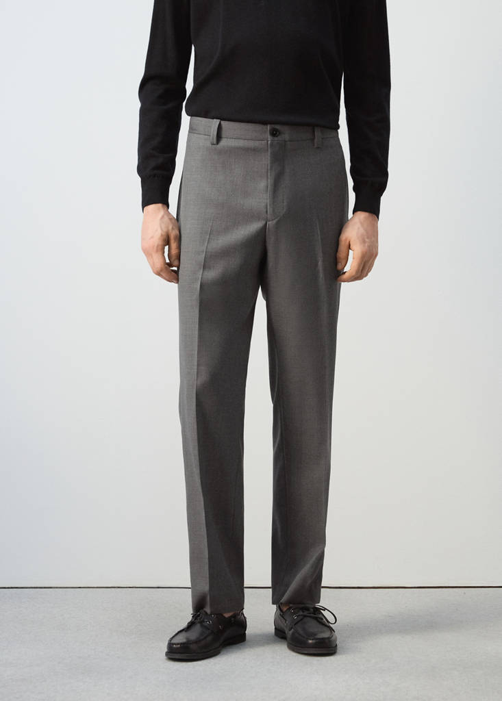 Ricardo regular fit suit trousers — Grey