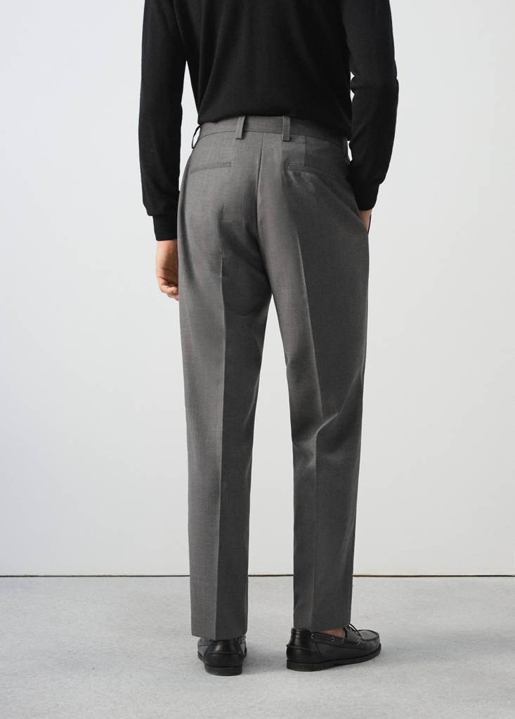 Ricardo regular fit suit trousers — Grey