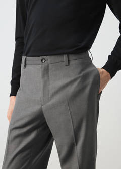 Ricardo regular fit suit trousers — Grey 4