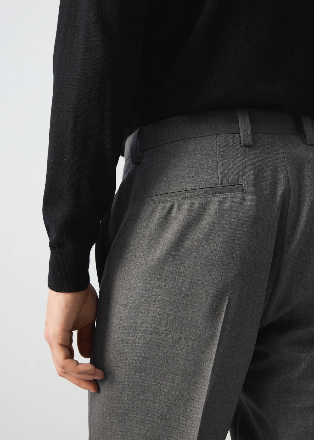 Ricardo regular fit suit trousers — Grey