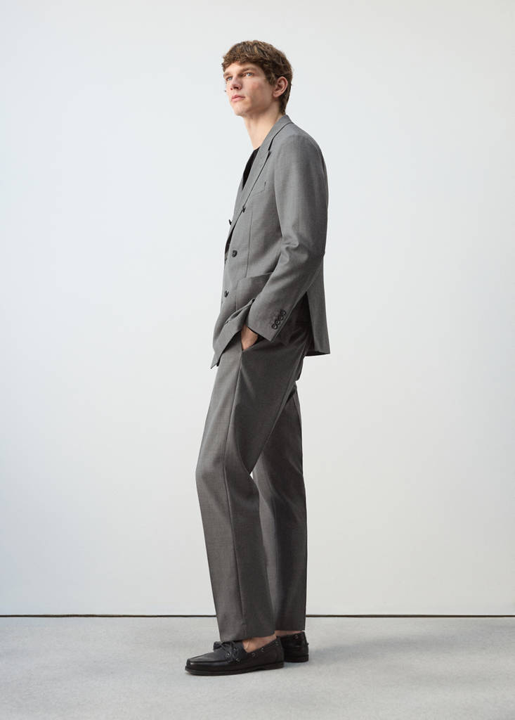 Ricardo regular fit suit trousers — Grey