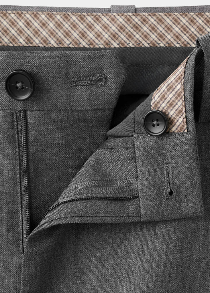 Ricardo regular fit suit trousers — Grey