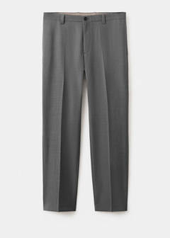 Ricardo regular fit suit trousers — Grey 7