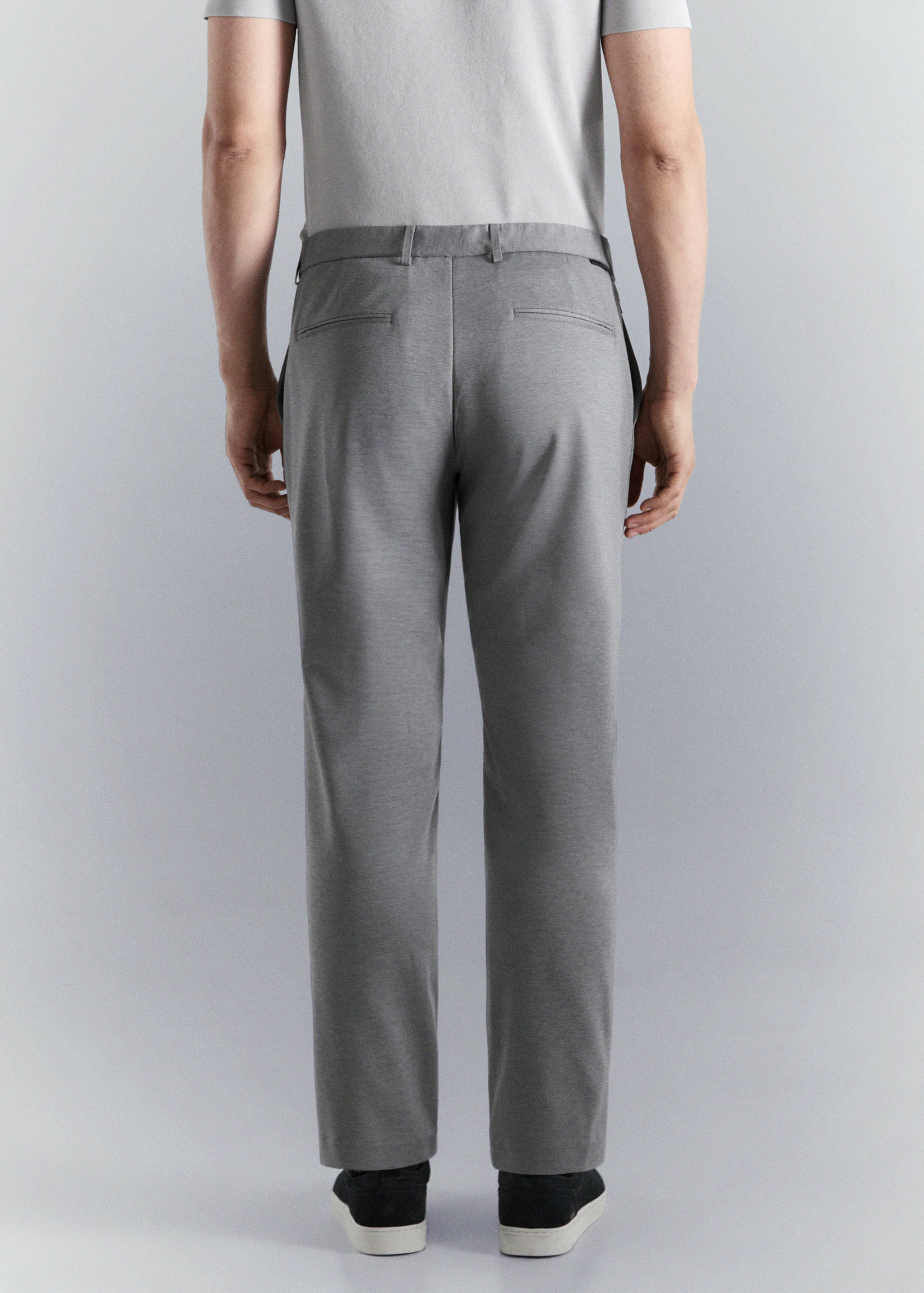 Comfort stretch chino trousers - Reverse of the article