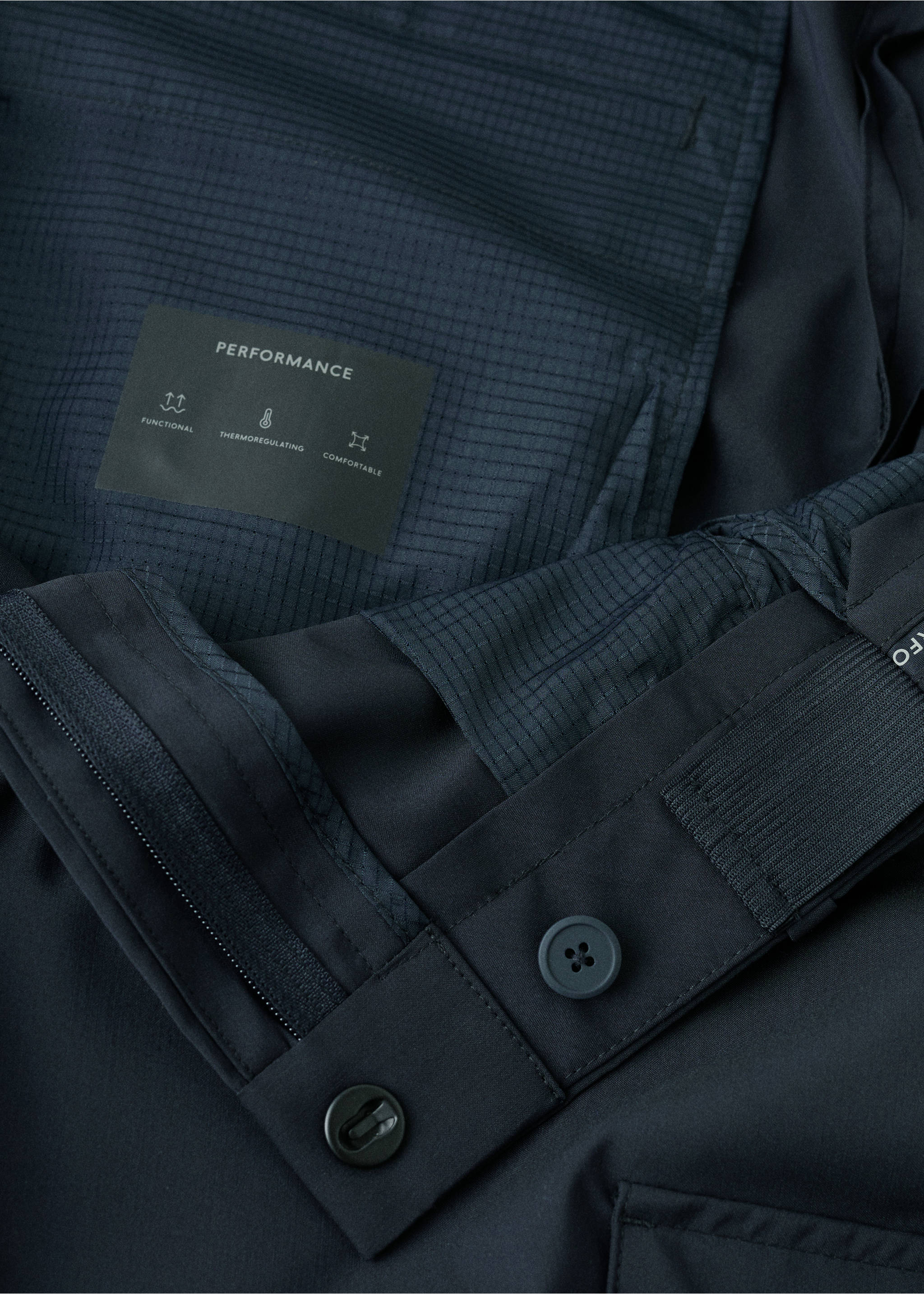 Брюки карго зауженного кроя comfort stretch - Деталь изделия 8, Глубокий темно-синий. Ref: 27004416-00.