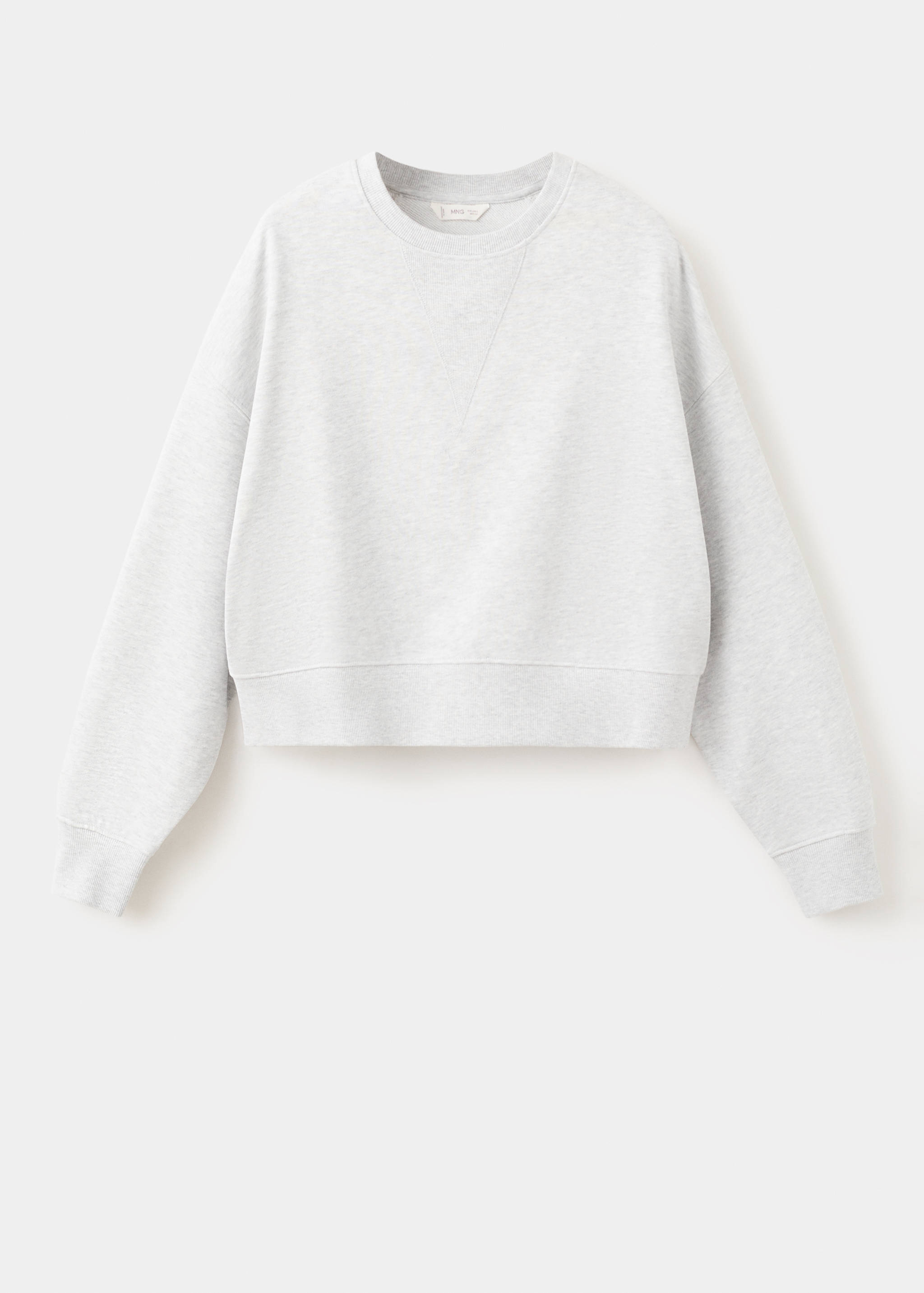 Cropped cotton sweatshirt - Article without model