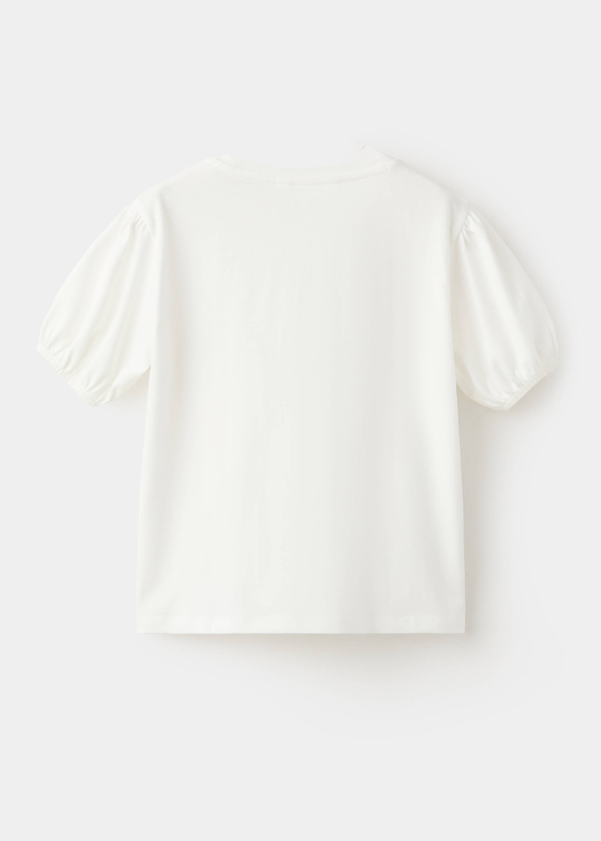 Embroidered cotton T-shirt - Reverse of the article