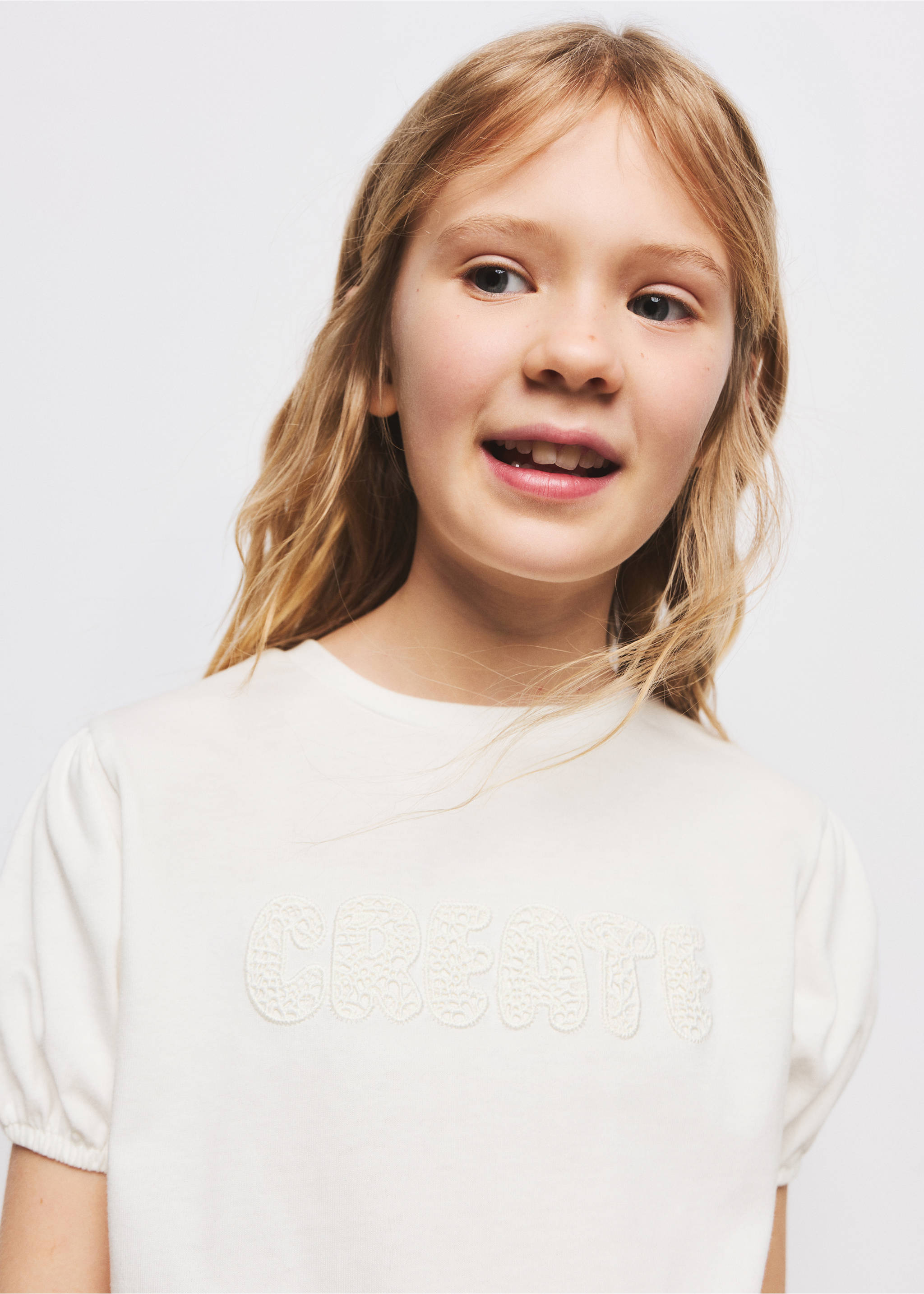 تي شيرت قطني مطرز - تفاصيل المنتج 1, سكري. Ref: 27004420-00.