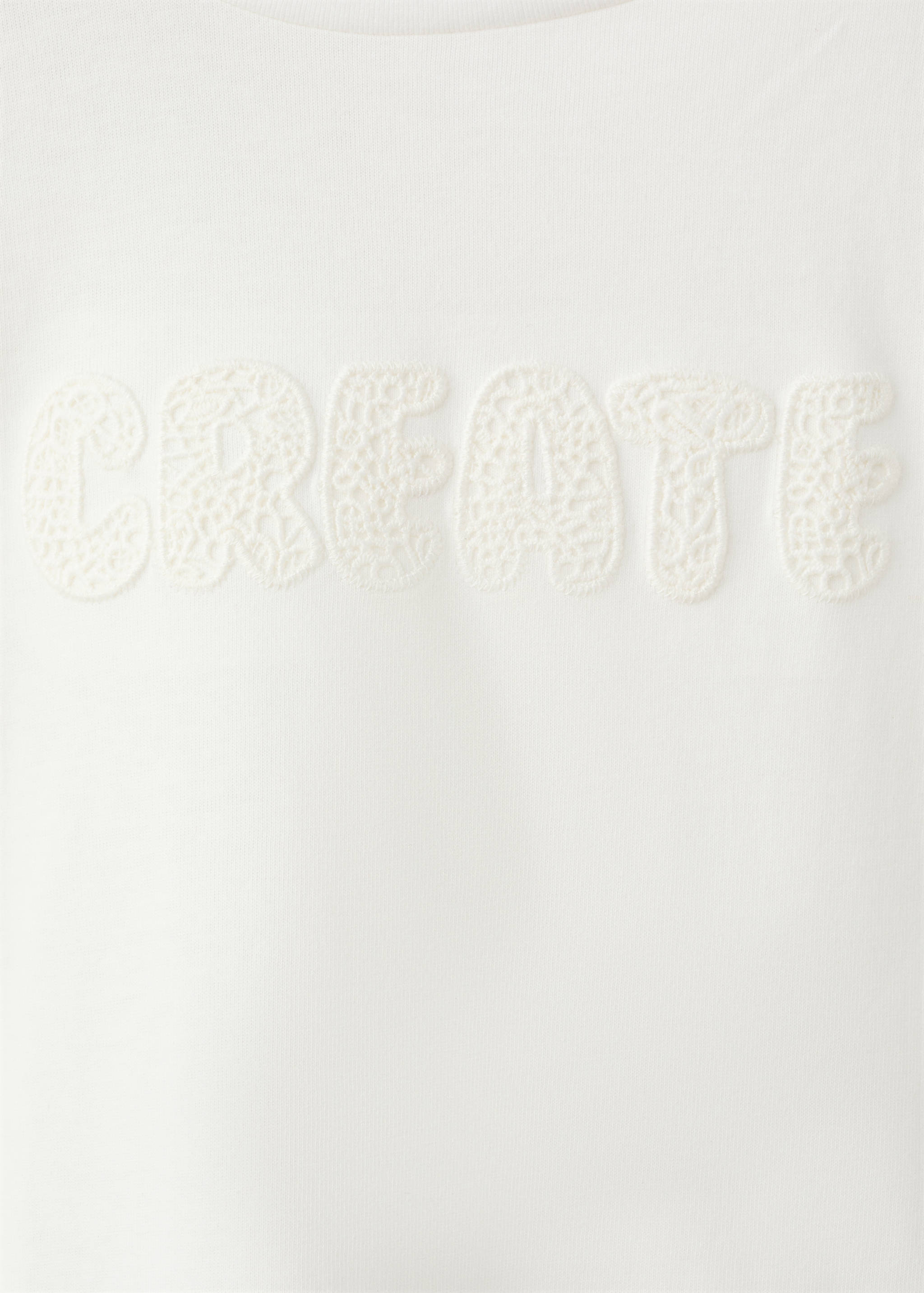 Embroidered cotton T-shirt - Details of the article 8